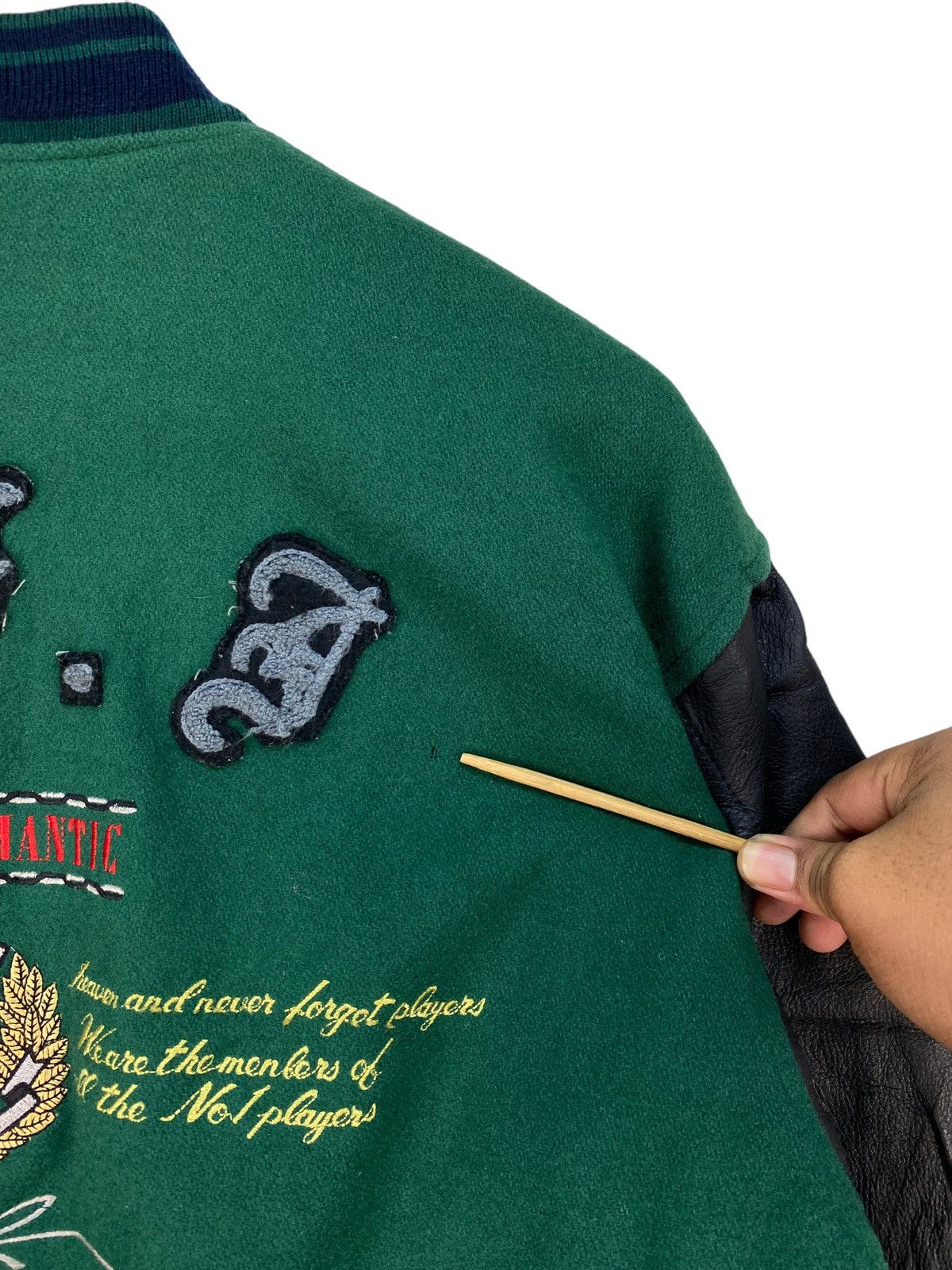 Vintage Vintage Mr.Soro “Not Just Dry ?” varsity Jacket Size US XL / EU 56 / 4 - 5 Thumbnail