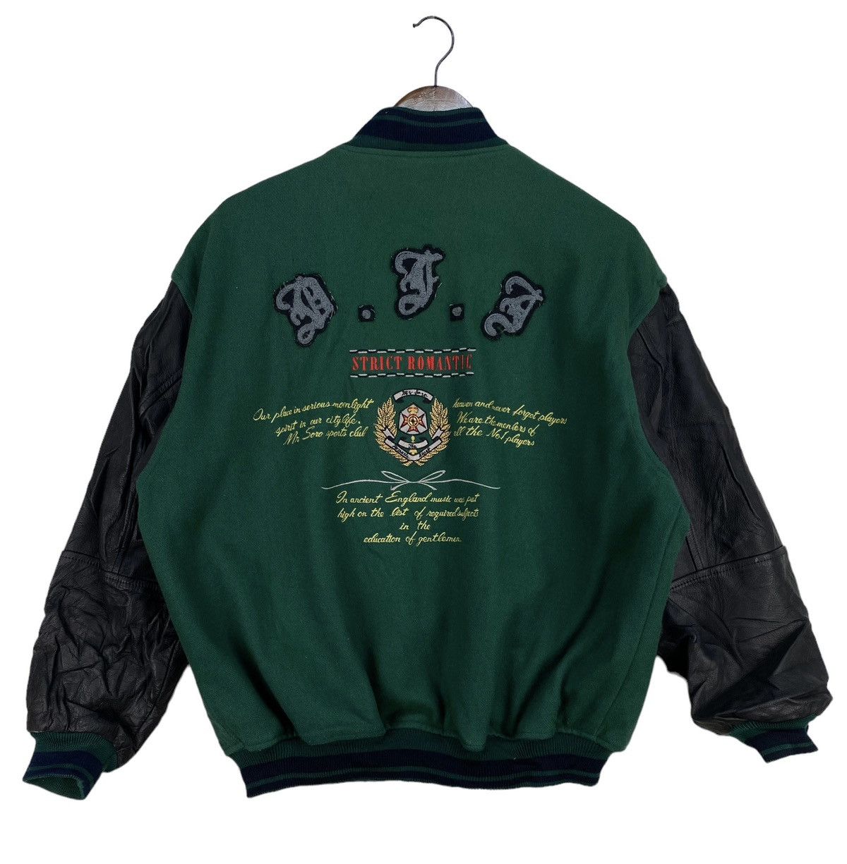 Vintage Vintage Mr.Soro “Not Just Dry ?” varsity Jacket Size US XL / EU 56 / 4 - 1 Thumbnail
