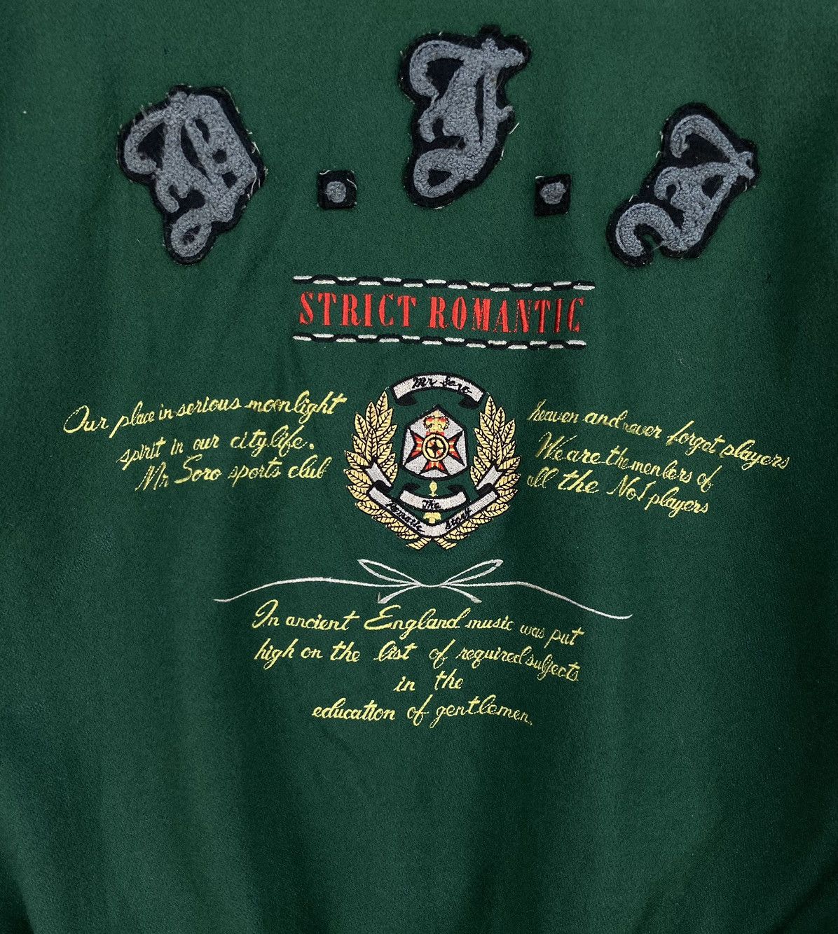 Vintage Vintage Mr.Soro “Not Just Dry ?” varsity Jacket Size US XL / EU 56 / 4 - 7 Thumbnail