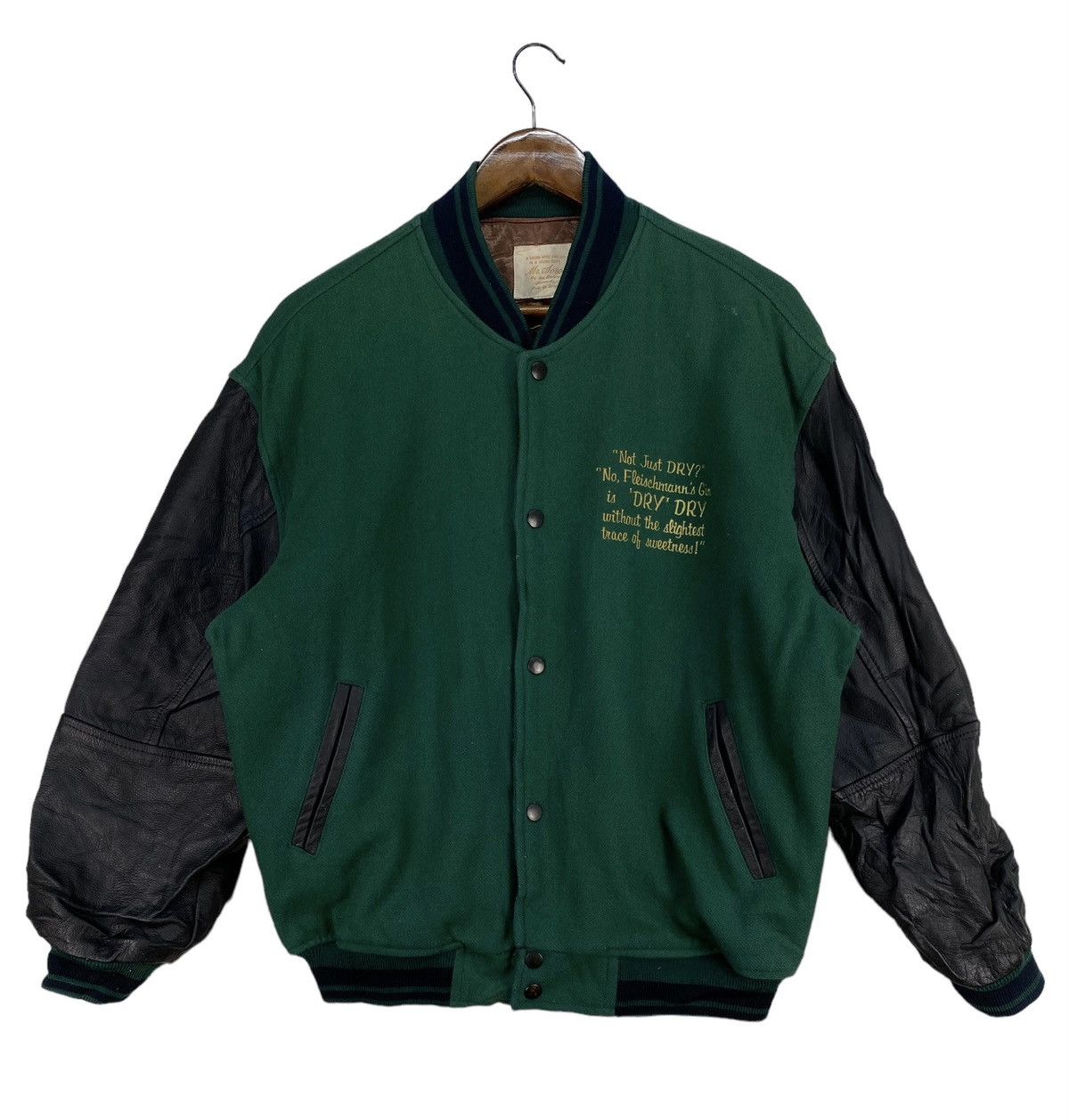 Vintage Vintage Mr.Soro “Not Just Dry ?” varsity Jacket Size US XL / EU 56 / 4 - 2 Thumbnail