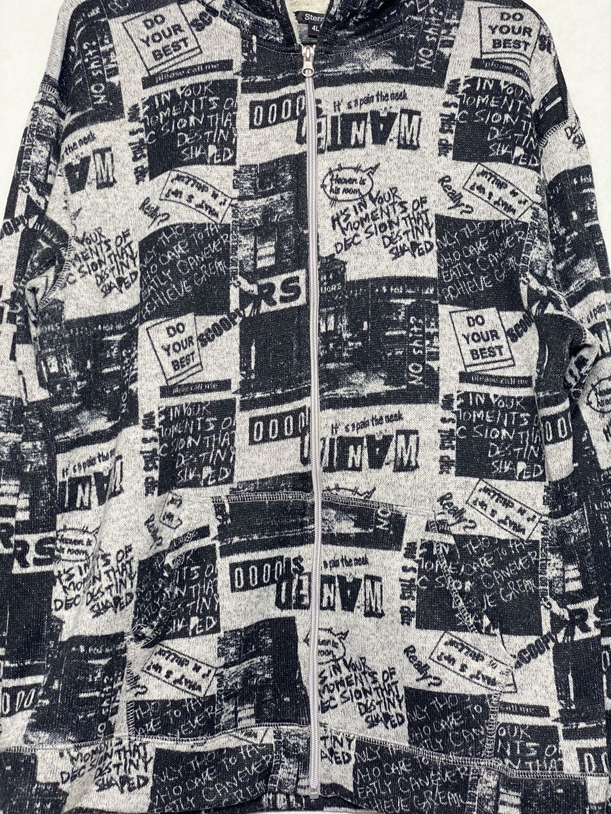 Japanese Brand Vintage Sterny Newspapers Hoodies / Travis Flacko Scott Size US XL / EU 56 / 4 - 2 Thumbnail