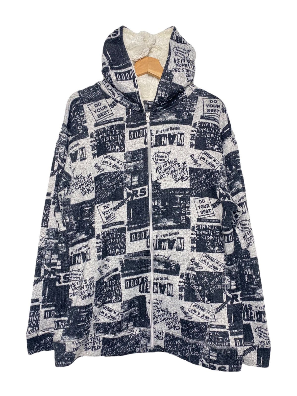 Japanese Brand Vintage Sterny Newspapers Hoodies / Travis Flacko Scott Size US XL / EU 56 / 4 - 1 Thumbnail