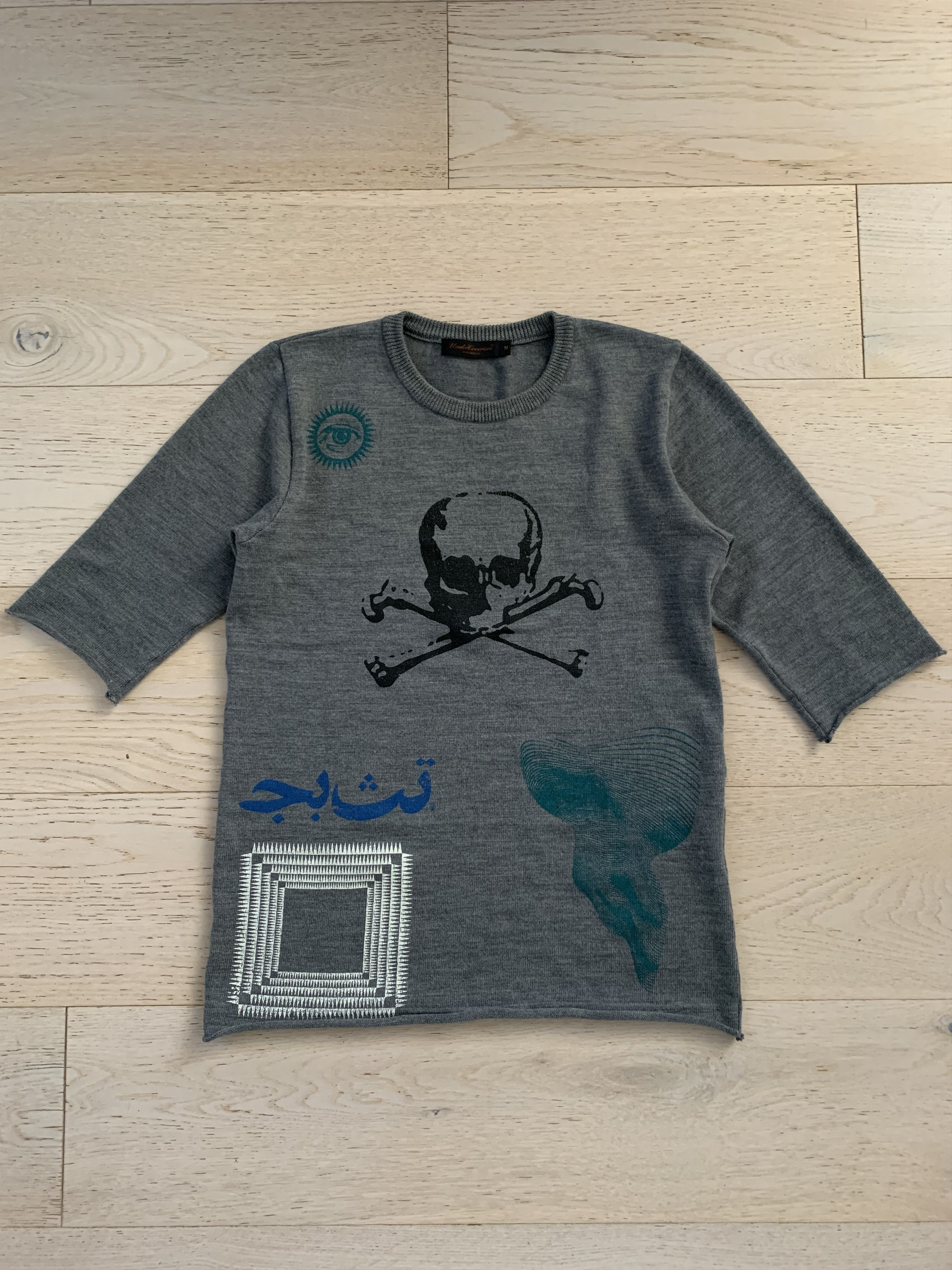 Undercover Undercover SS04 “Languid” Arabic Collage Knit Size US M / EU 48-50 / 2 - 1 Thumbnail