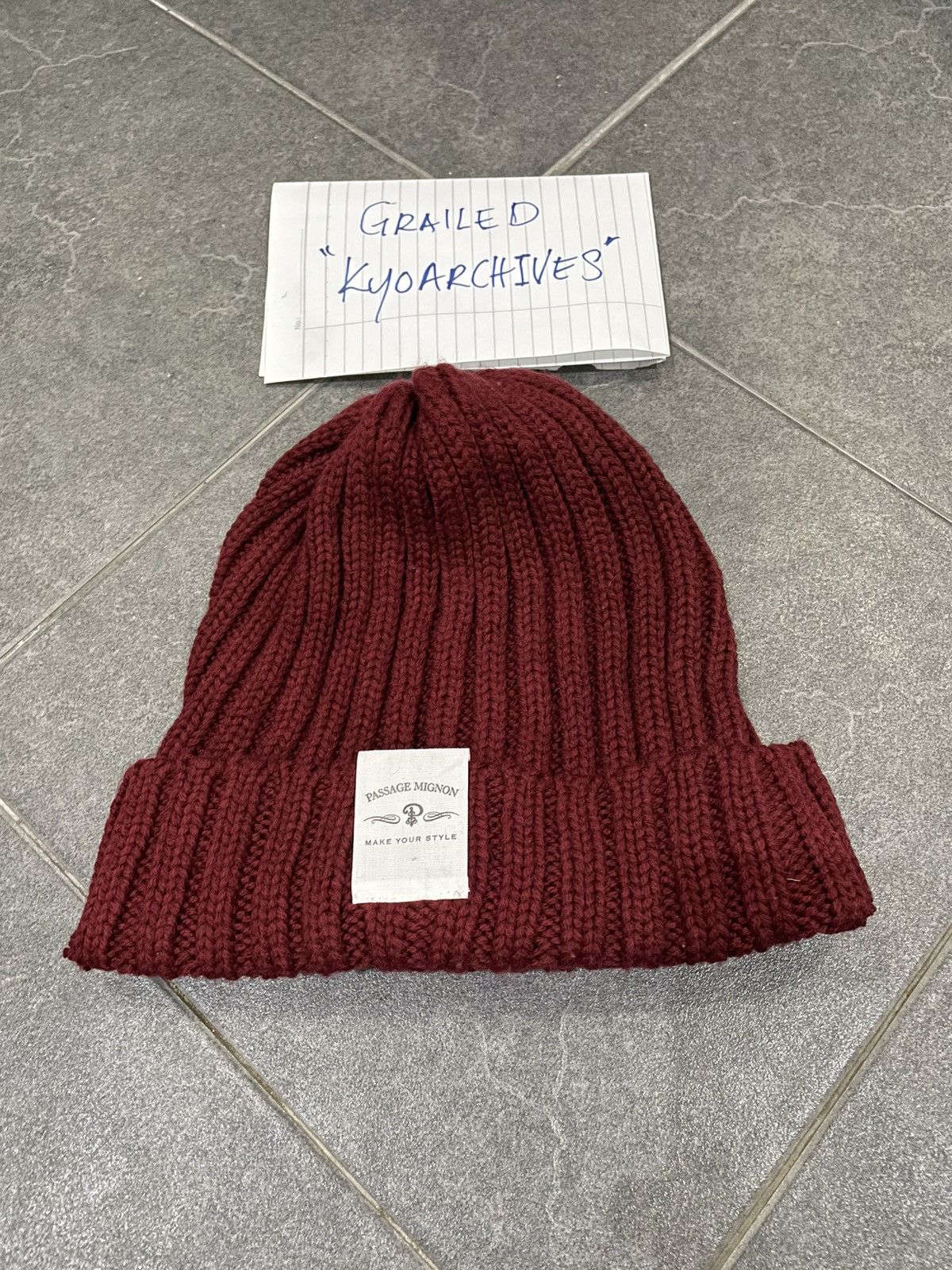 Japanese Brand PASSAGE MIGNON BEANIE Size ONE SIZE - 1 Thumbnail