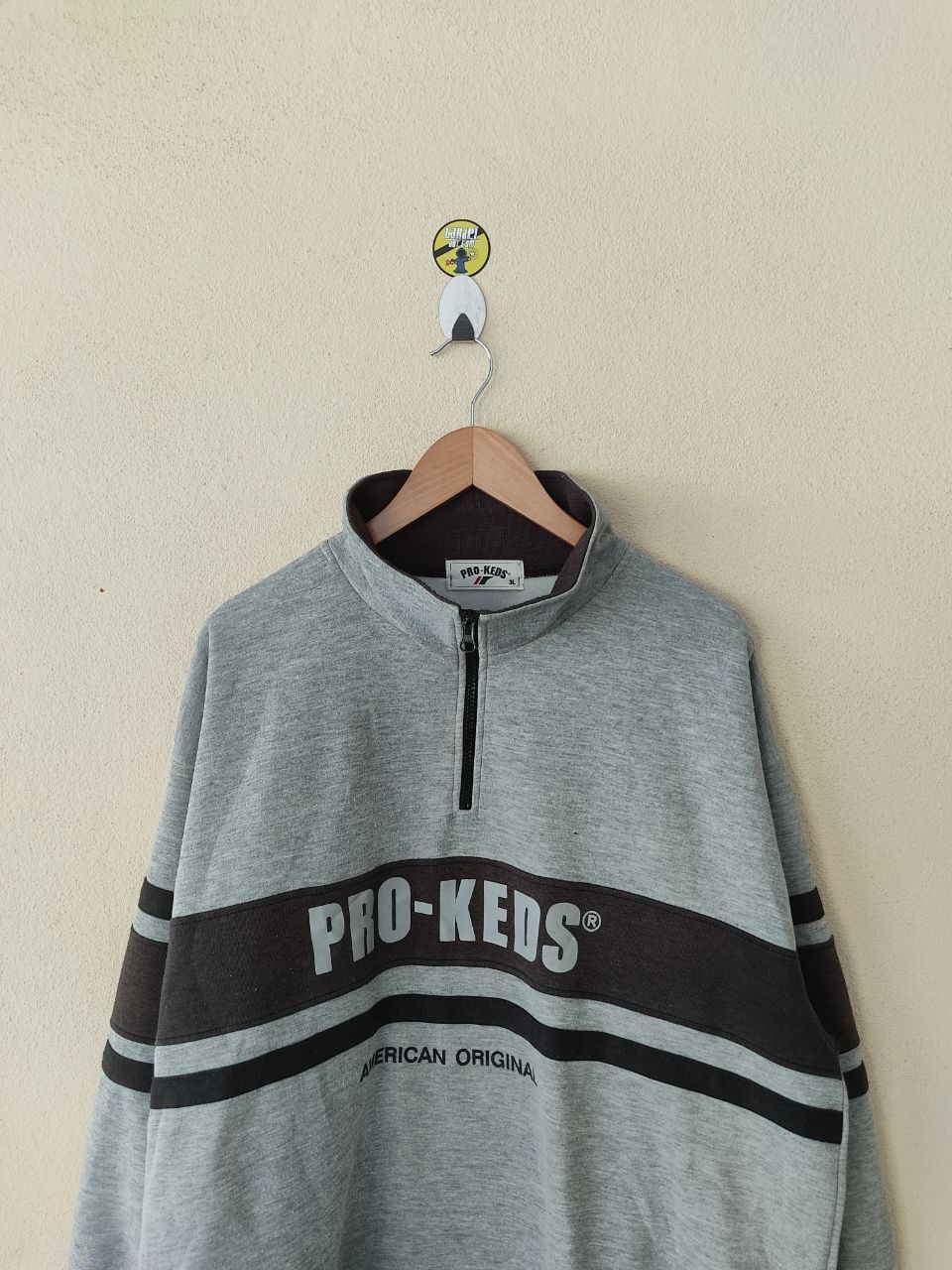 Pro-Keds × Vintage OVERSIZED PRO-KEDS ZIP UP SWEATSHIRT Size US XXL / EU 58 / 5 - 2 Thumbnail