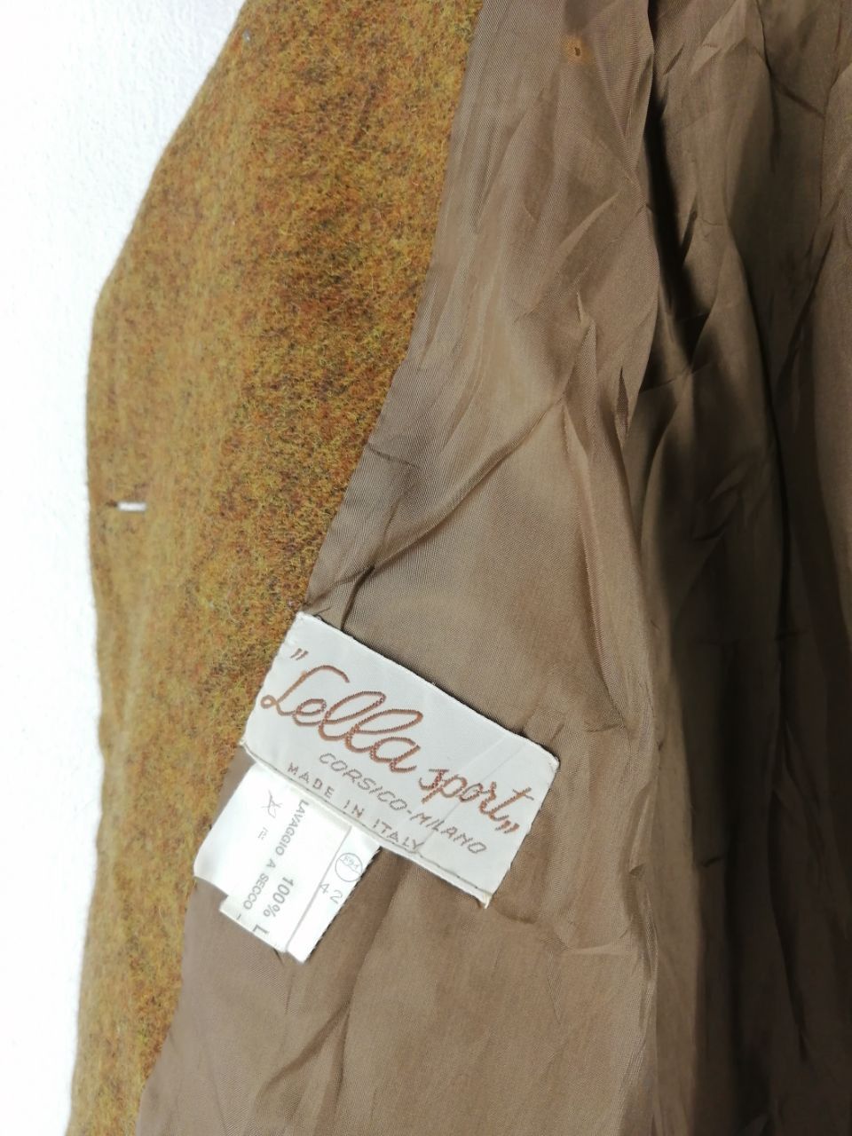 Japanese Brand × Vintage VINTAGE LELLA SPORT WOOL BROWN JACKET Size US L / EU 52-54 / 3 - 3 Thumbnail