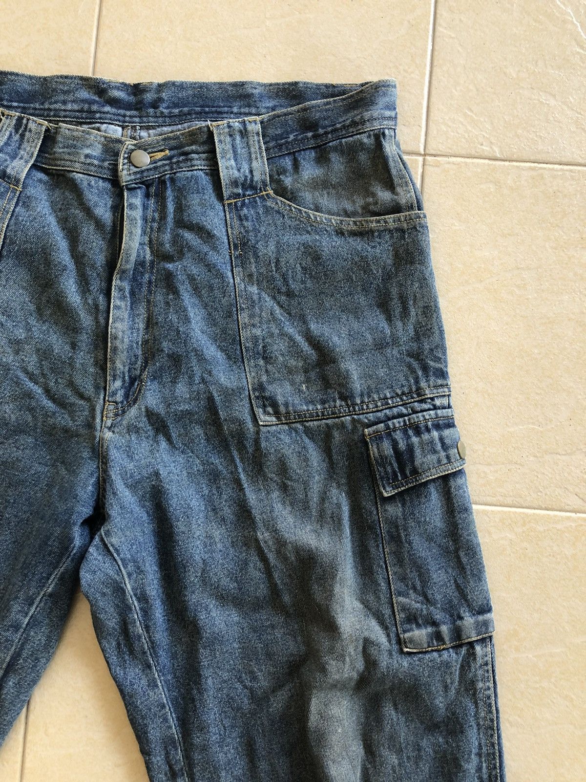 Japanese Brand 36-38 MANX DISSTRESSED DENIM PANT Size US 37 - 5 Thumbnail