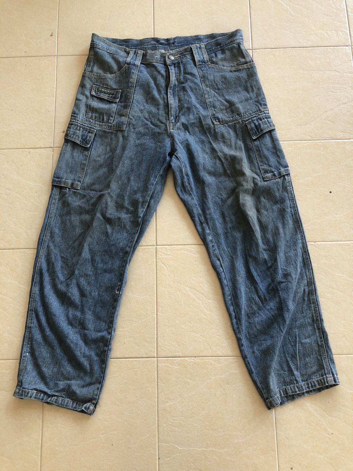 Japanese Brand 36-38 MANX DISSTRESSED DENIM PANT Size US 37 - 10 Thumbnail
