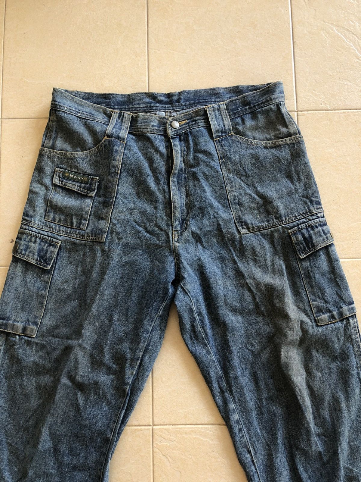 Japanese Brand 36-38 MANX DISSTRESSED DENIM PANT Size US 37 - 3 Thumbnail