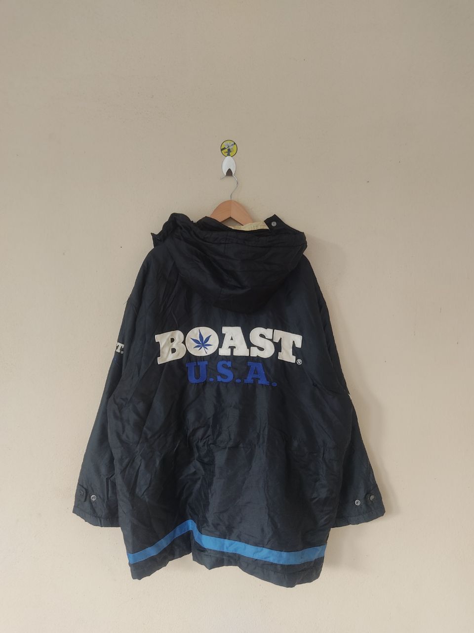 Boast × Vintage BOAST AMERICA LONG BLACK JACKET Size US L / EU 52-54 / 3 - 1 Thumbnail