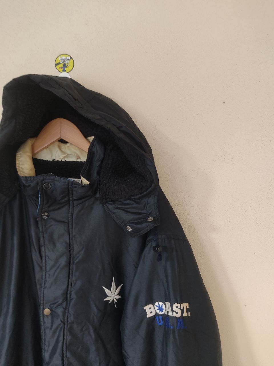 Boast × Vintage BOAST AMERICA LONG BLACK JACKET Size US L / EU 52-54 / 3 - 3 Thumbnail