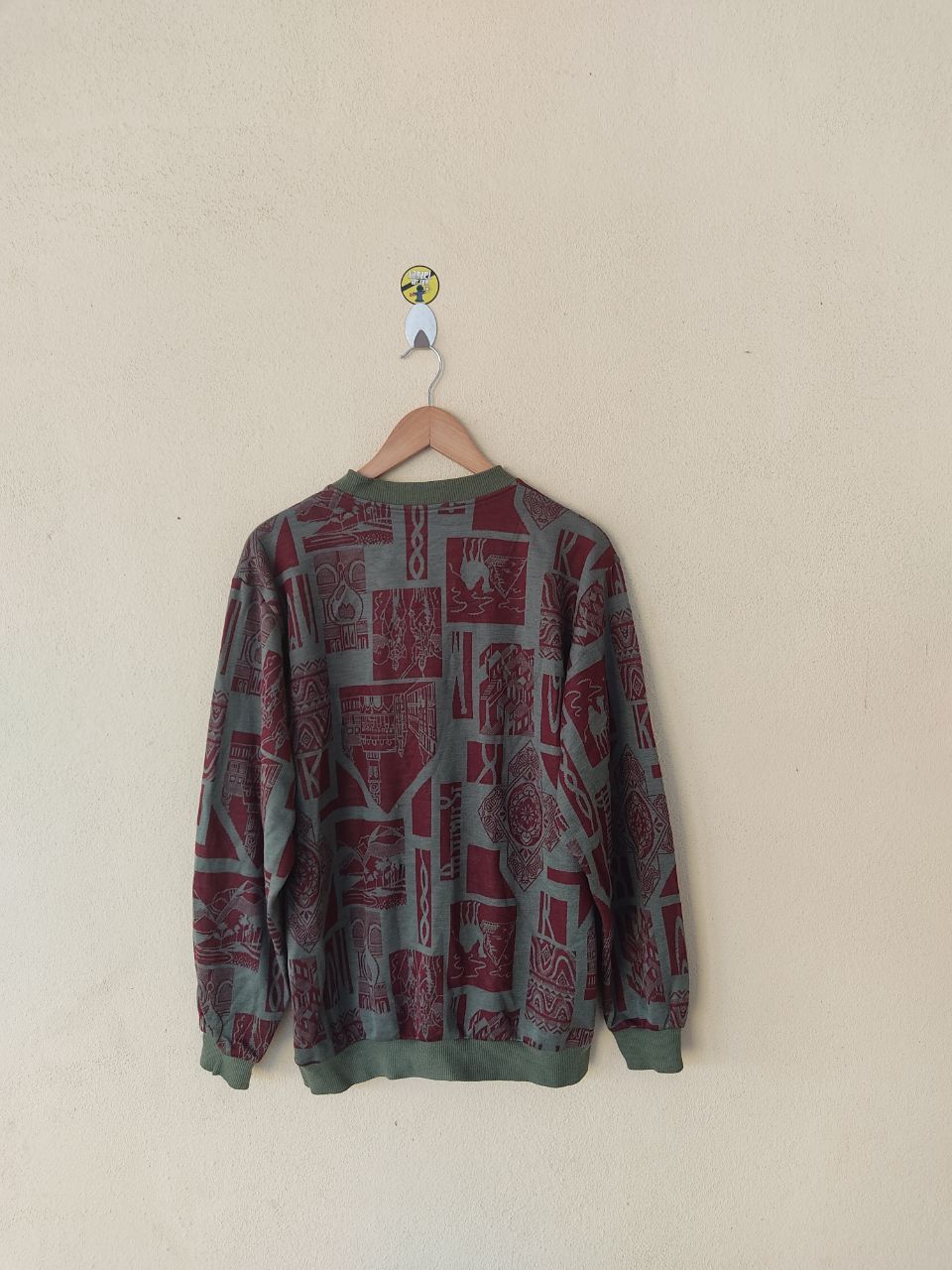 Japanese Brand × Vintage VINTAGE DOLMAN CLUB KNIT SWEATER Size US L / EU 52-54 / 3 - 3 Thumbnail