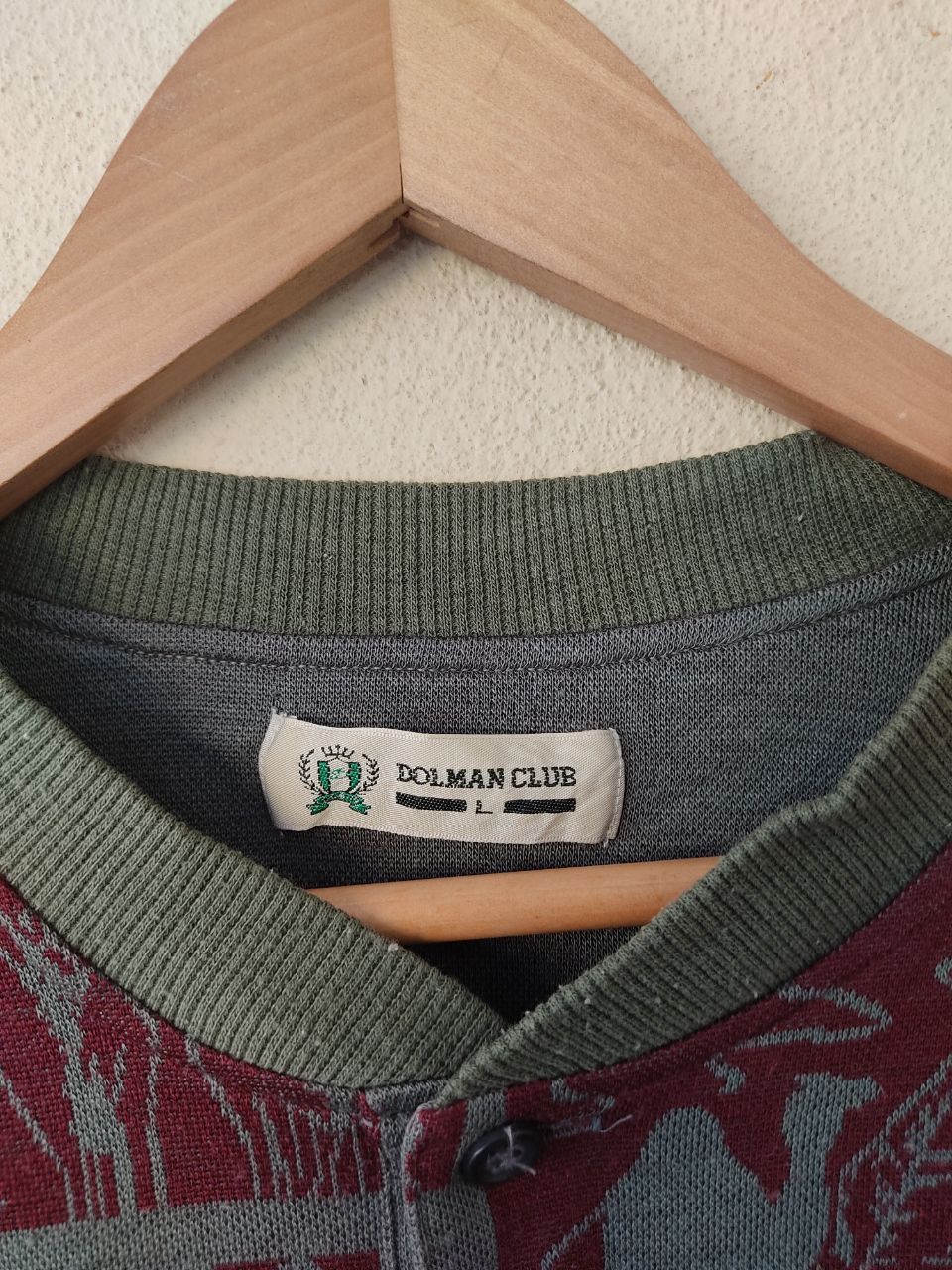 Japanese Brand × Vintage VINTAGE DOLMAN CLUB KNIT SWEATER Size US L / EU 52-54 / 3 - 4 Thumbnail