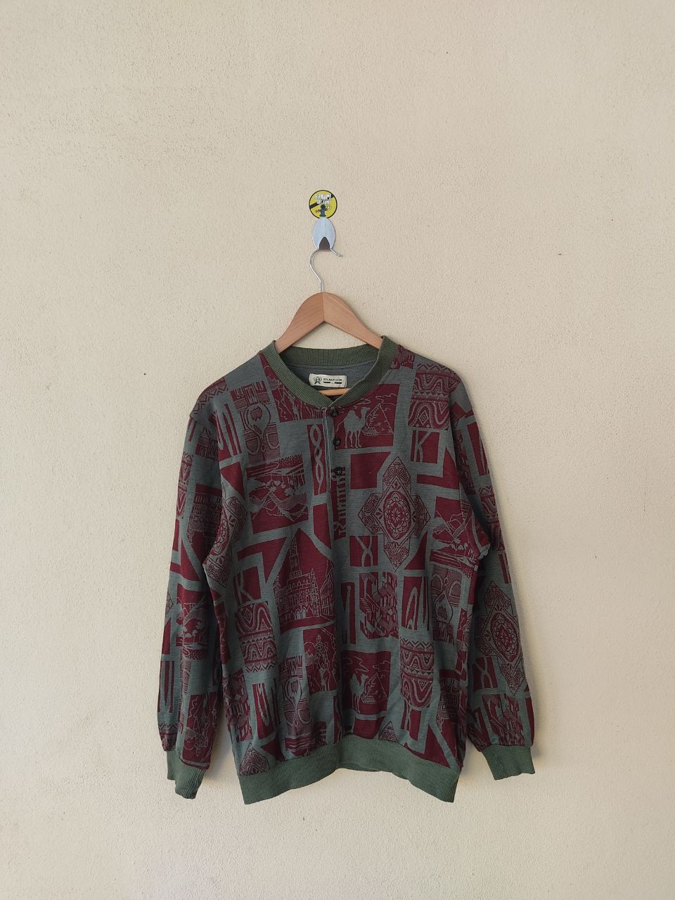 VINTAGE DOLMAN CLUB KNIT SWEATER