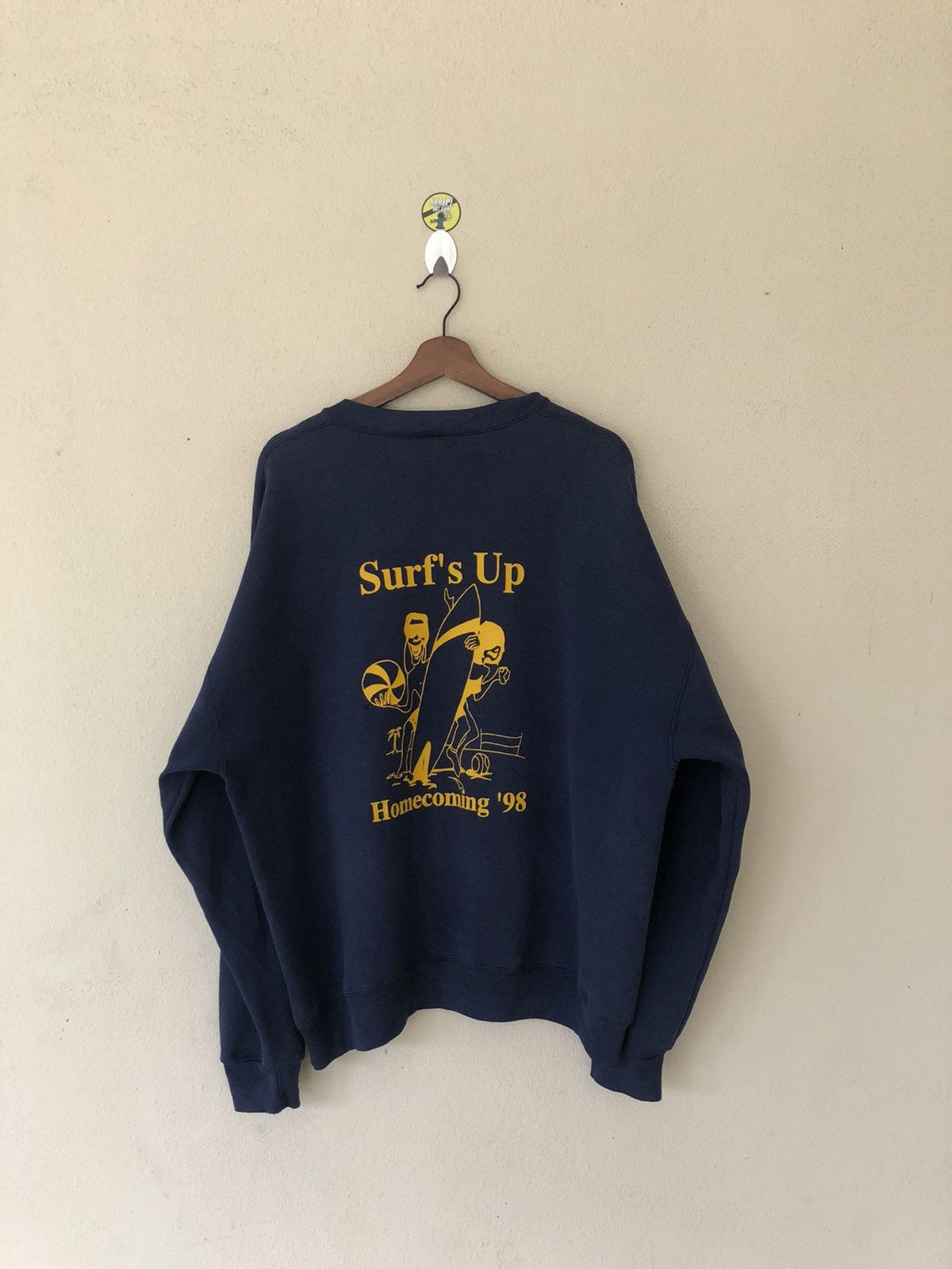 Jerzees × Vintage Kao University Surf’s Up Sweatshirt Size US L / EU 52-54 / 3 - 2 Thumbnail