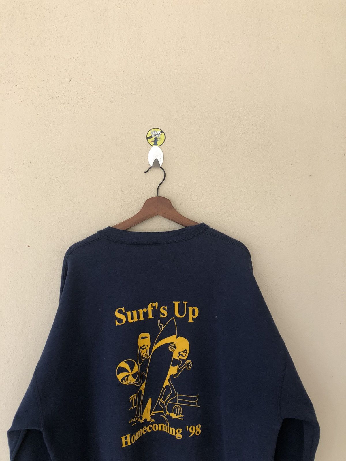 Jerzees × Vintage Kao University Surf’s Up Sweatshirt Size US L / EU 52-54 / 3 - 4 Thumbnail
