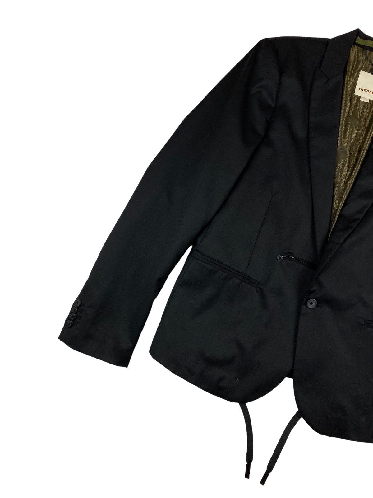 Diesel Diesel Designer Luxury Wool Blazer Jacket Size L / US 10 / IT 46 - 3 Thumbnail