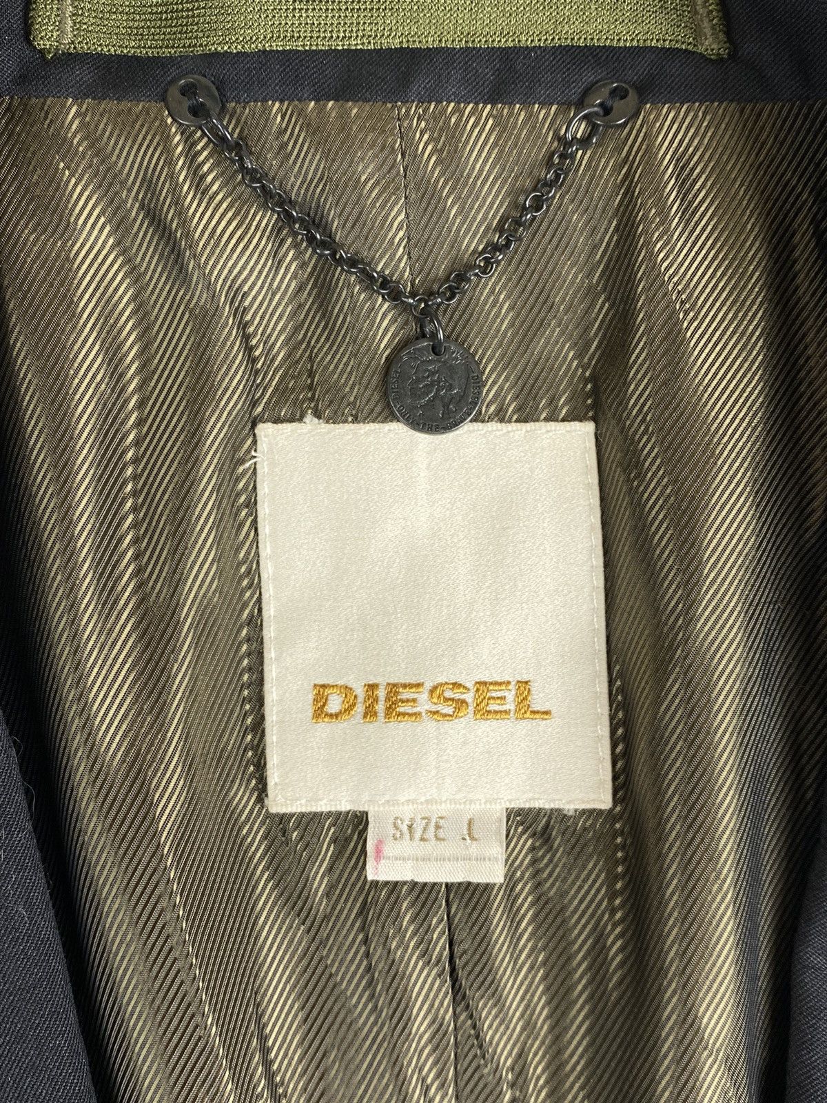 Diesel Diesel Designer Luxury Wool Blazer Jacket Size L / US 10 / IT 46 - 7 Thumbnail