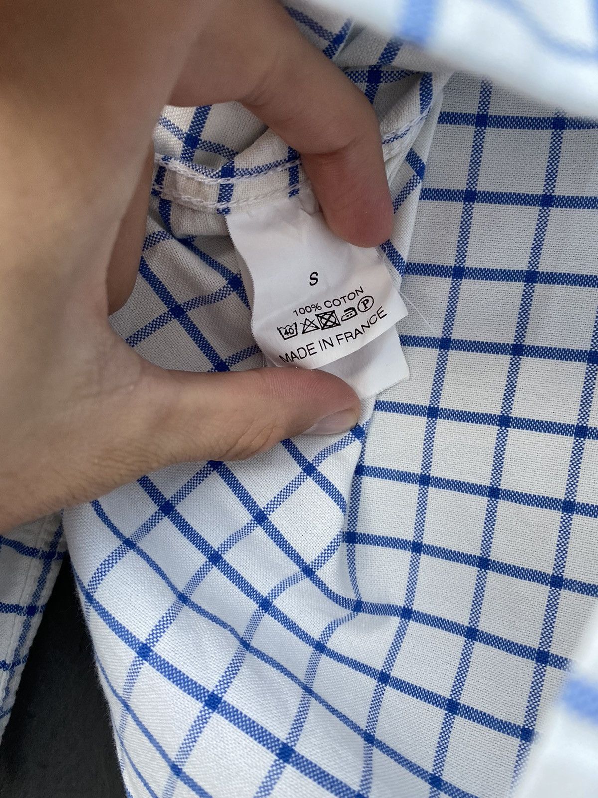 Bleu De Paname Bleu De Paname plaid white shirt size S/M made in france Size US S / EU 44-46 / 1 - 6 Thumbnail