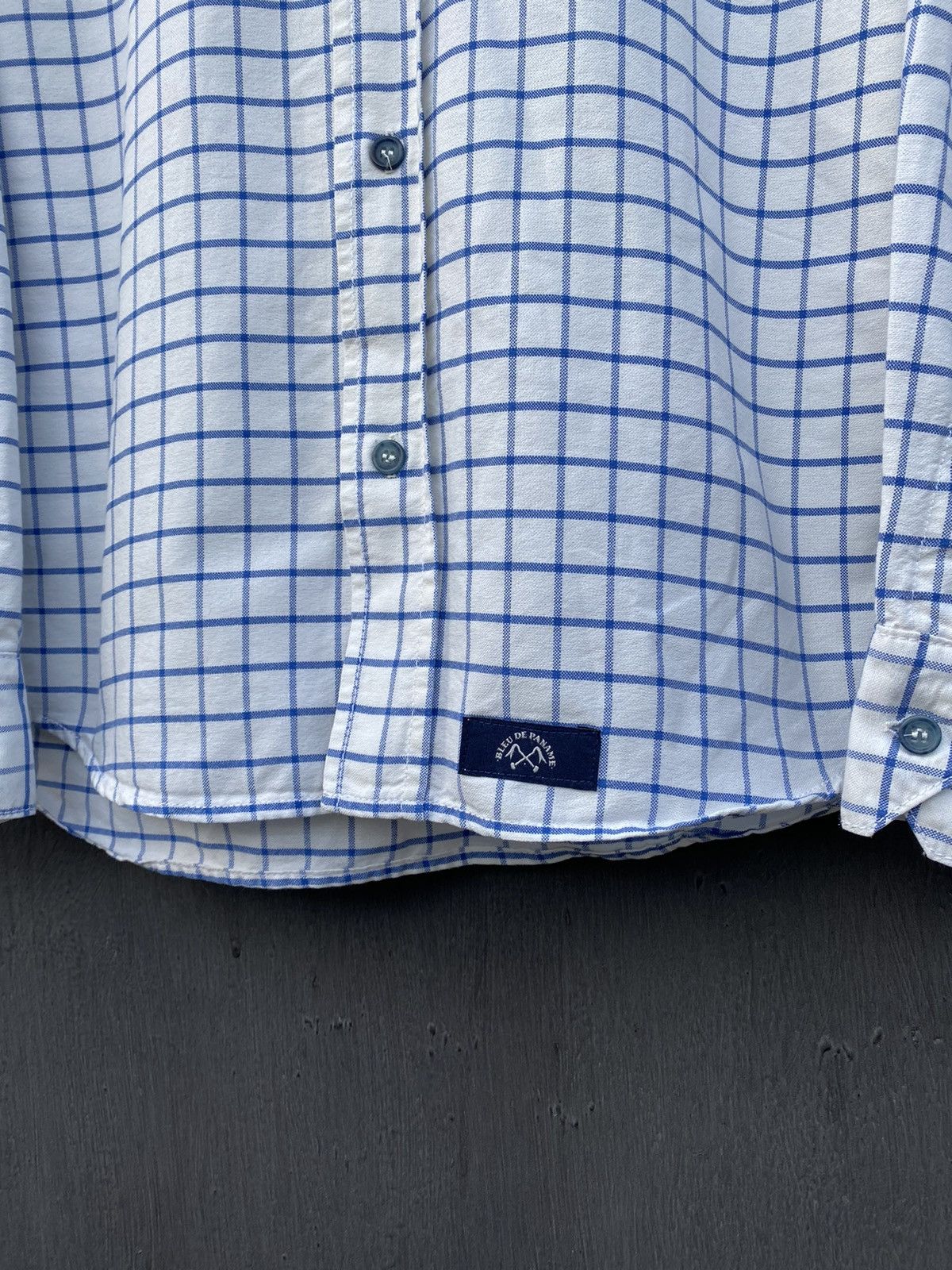 Bleu De Paname Bleu De Paname plaid white shirt size S/M made in france Size US S / EU 44-46 / 1 - 3 Thumbnail