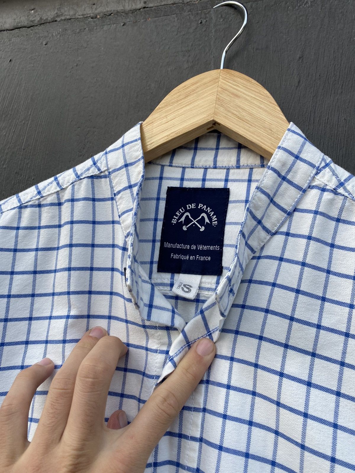 Bleu De Paname Bleu De Paname plaid white shirt size S/M made in france Size US S / EU 44-46 / 1 - 5 Thumbnail