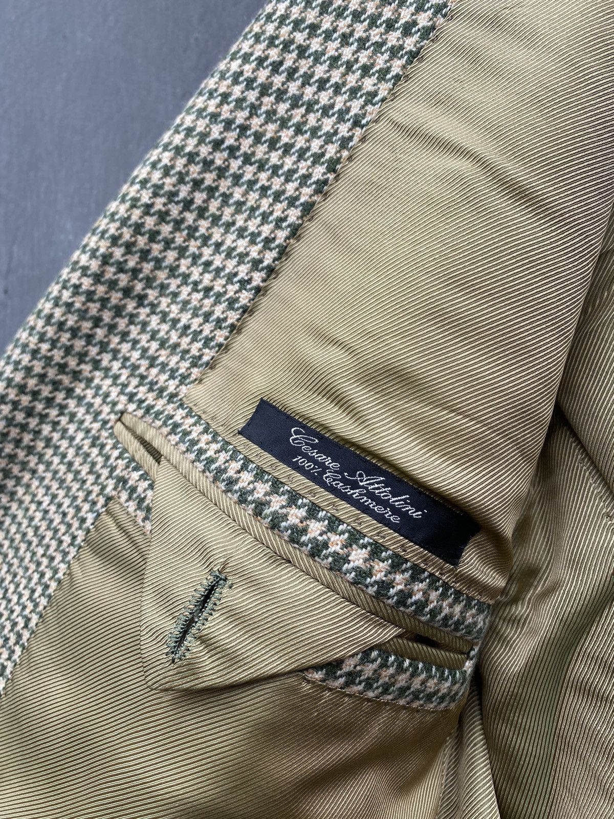 Cesare Attolini Cesare Attolini cashmere green blazer jacket size 54 Size 54L - 4 Thumbnail