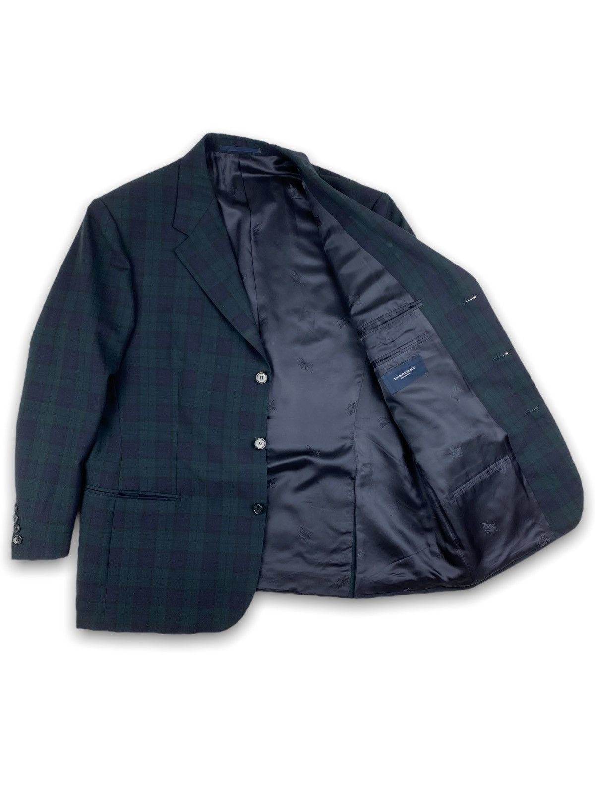 Burberry × Vintage Mens Vintage Burberry Blazer Size 52 Size 52L - 6 Thumbnail