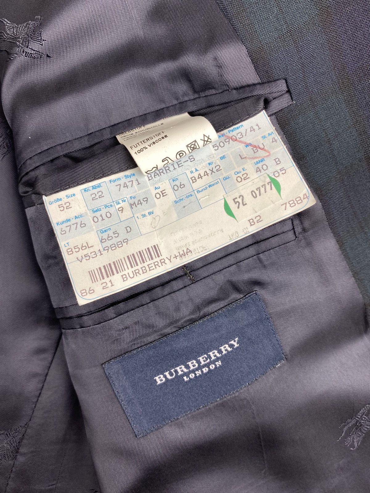 Burberry × Vintage Mens Vintage Burberry Blazer Size 52 Size 52L - 13 Thumbnail