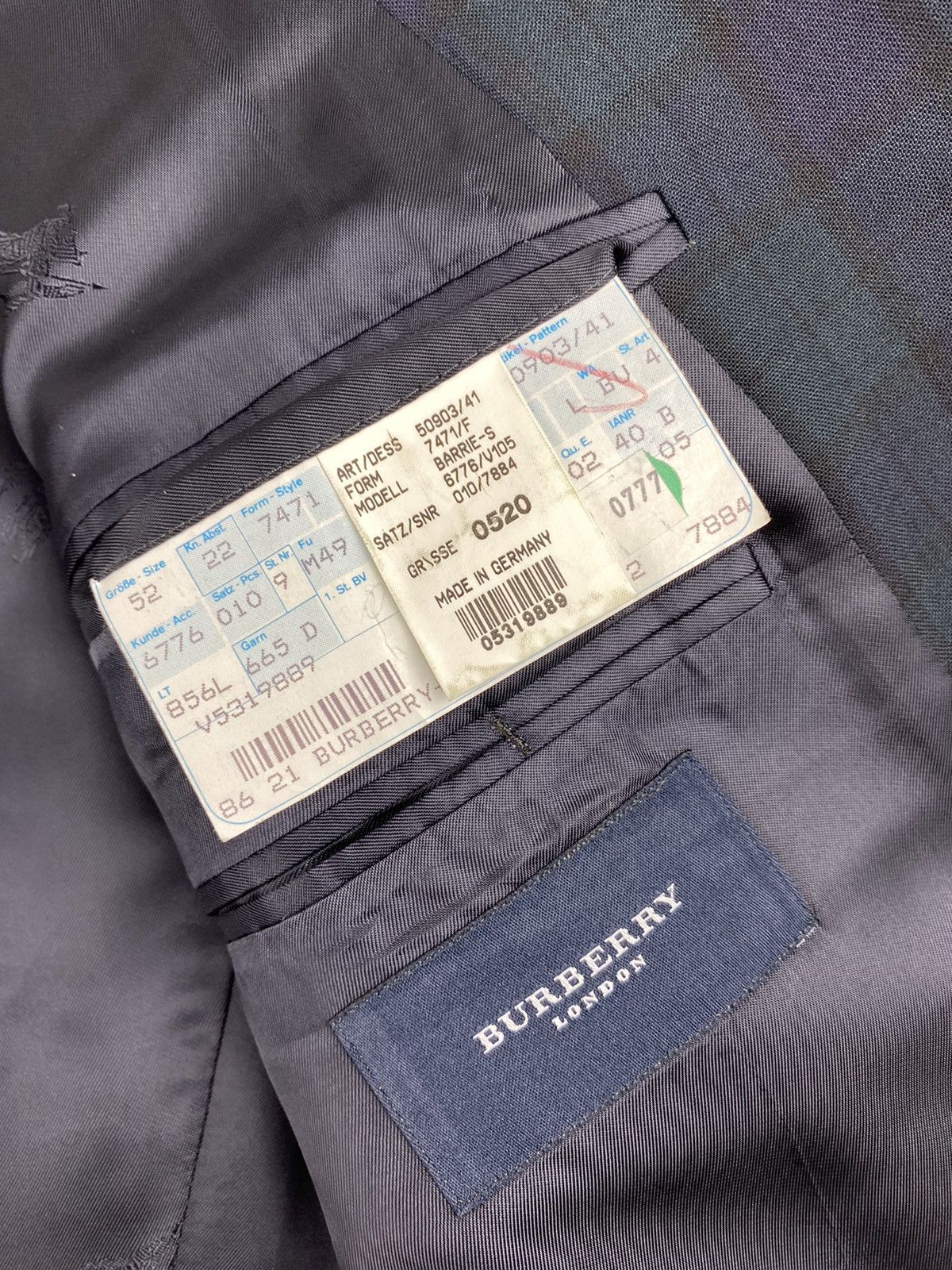 Burberry × Vintage Mens Vintage Burberry Blazer Size 52 Size 52L - 12 Thumbnail