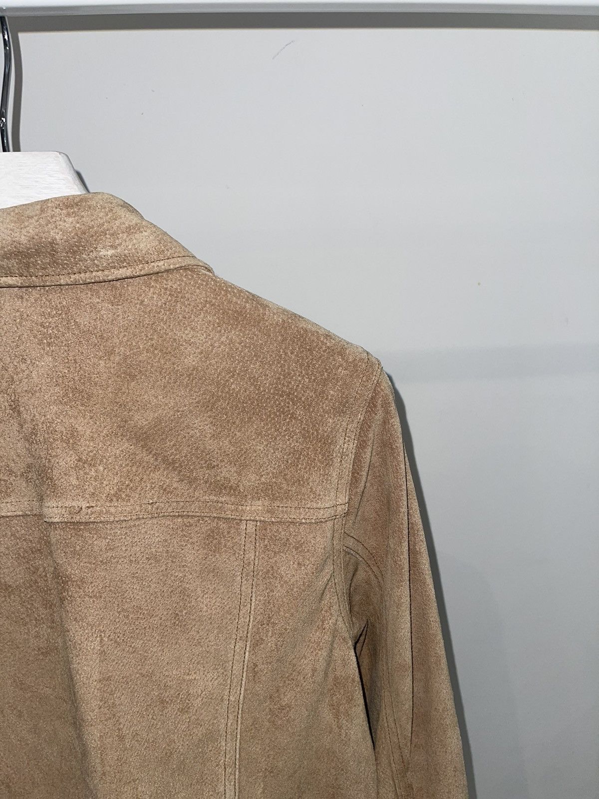 Other Womans Wardrobe Beige Leather Jacket Size S / US 4 / IT 40 - 14 Thumbnail