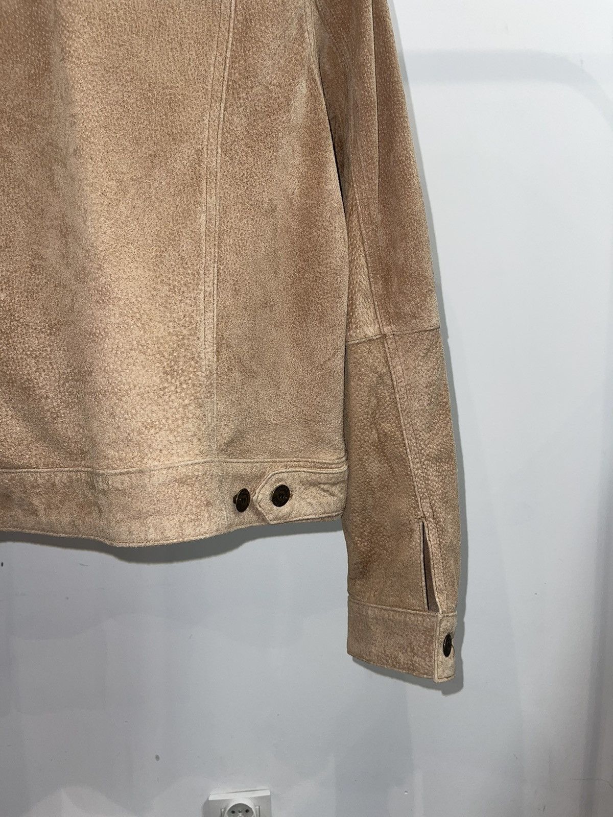 Other Womans Wardrobe Beige Leather Jacket Size S / US 4 / IT 40 - 15 Thumbnail