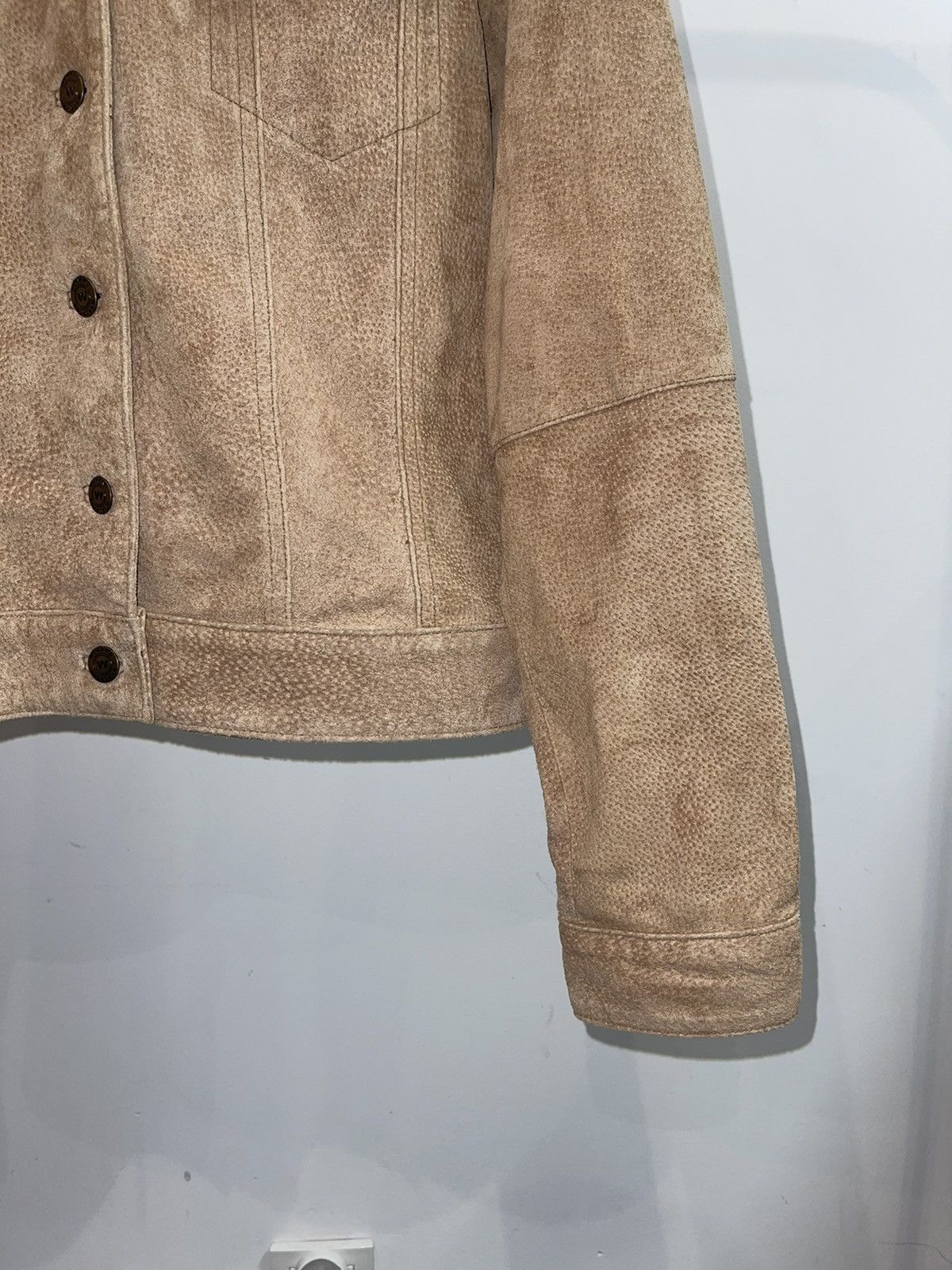 Other Womans Wardrobe Beige Leather Jacket Size S / US 4 / IT 40 - 12 Thumbnail