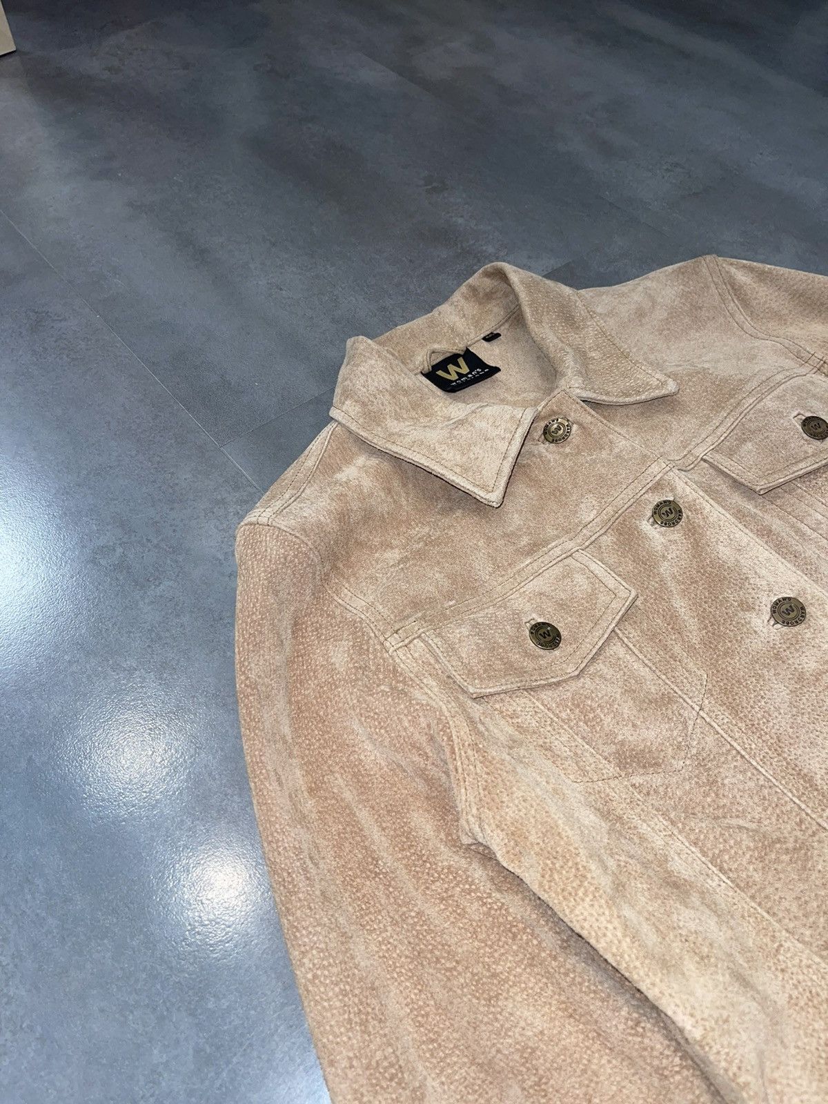 Other Womans Wardrobe Beige Leather Jacket Size S / US 4 / IT 40 - 4 Thumbnail
