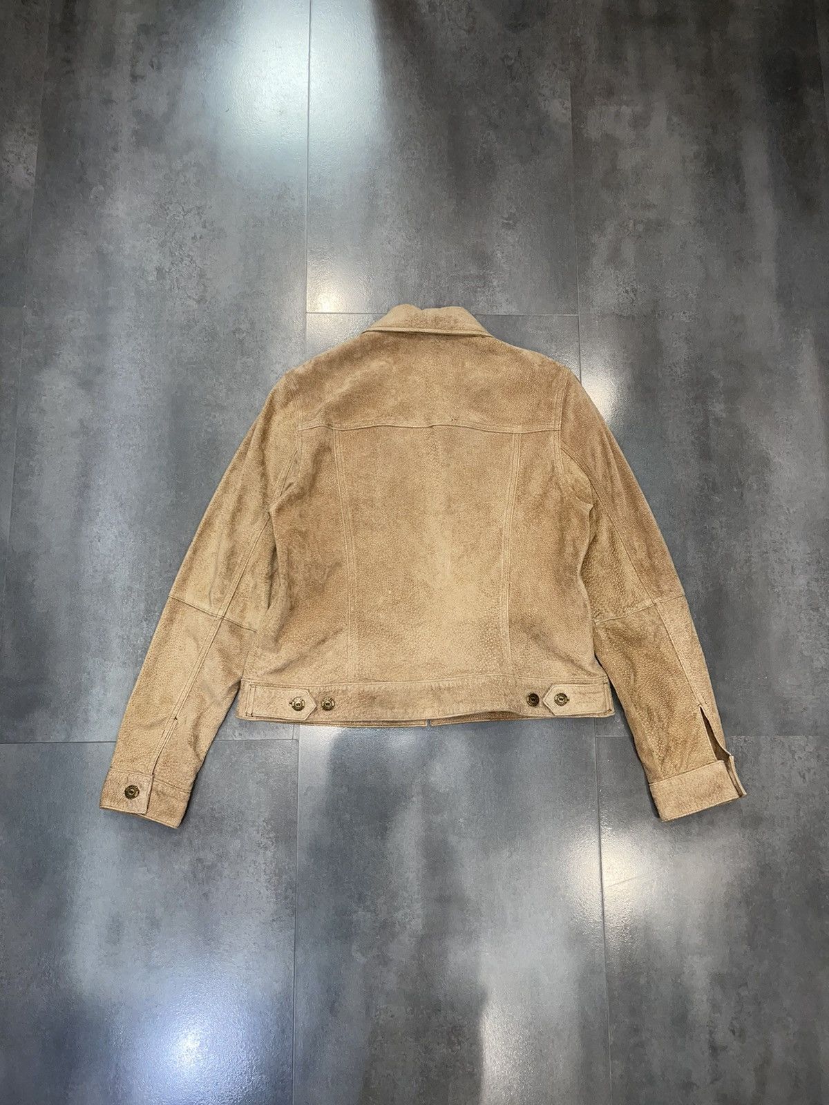 Other Womans Wardrobe Beige Leather Jacket Size S / US 4 / IT 40 - 5 Thumbnail