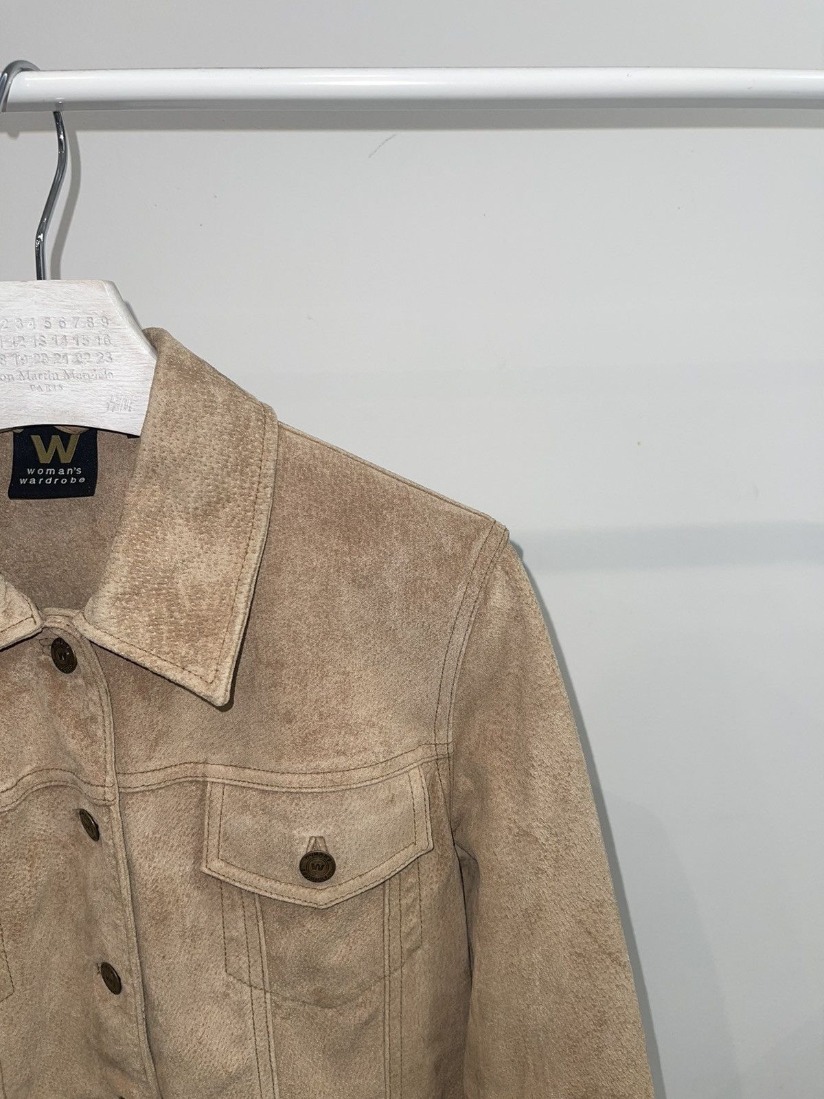 Other Womans Wardrobe Beige Leather Jacket Size S / US 4 / IT 40 - 11 Thumbnail