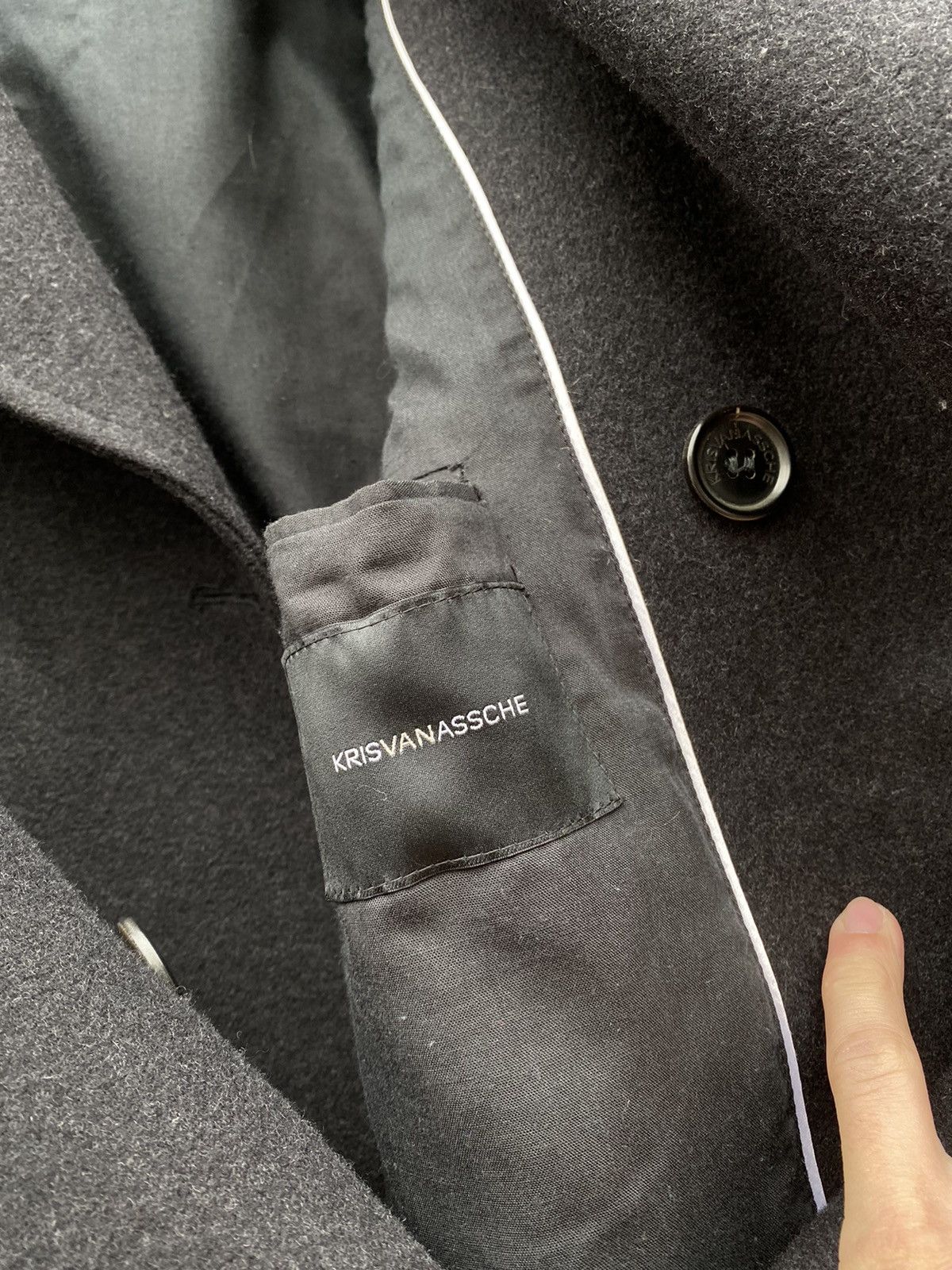 Kris Van Assche Kris Van Assche FW12 Wool coat jacket size 44 made in italy Size US S / EU 44-46 / 1 - 4 Thumbnail