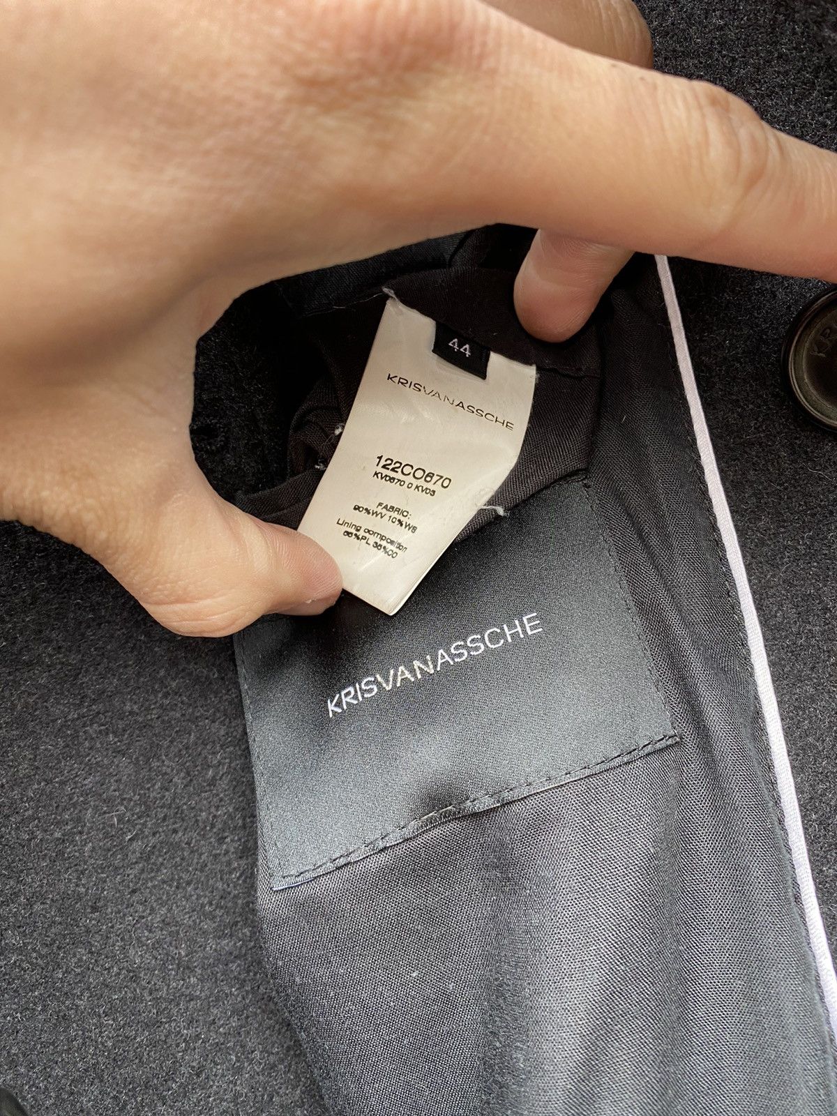 Kris Van Assche Kris Van Assche FW12 Wool coat jacket size 44 made in italy Size US S / EU 44-46 / 1 - 5 Thumbnail