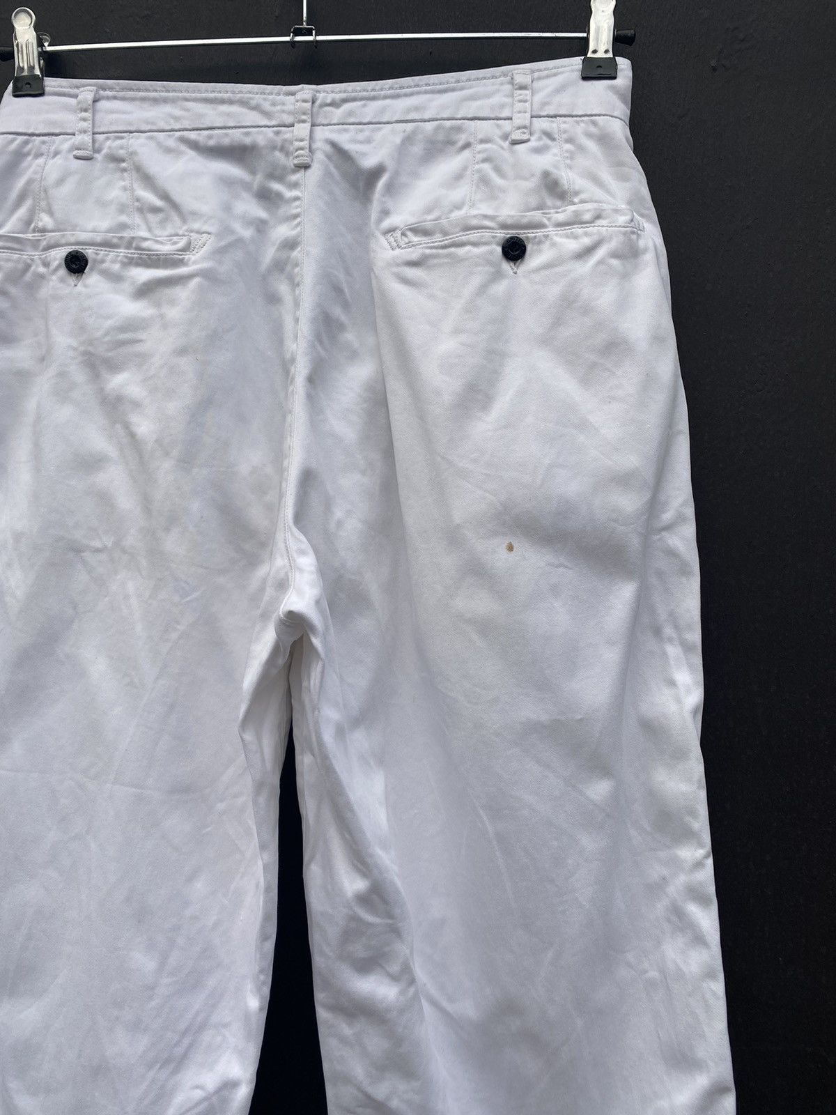 Stone island Vintage white pants 80s 90s size 48