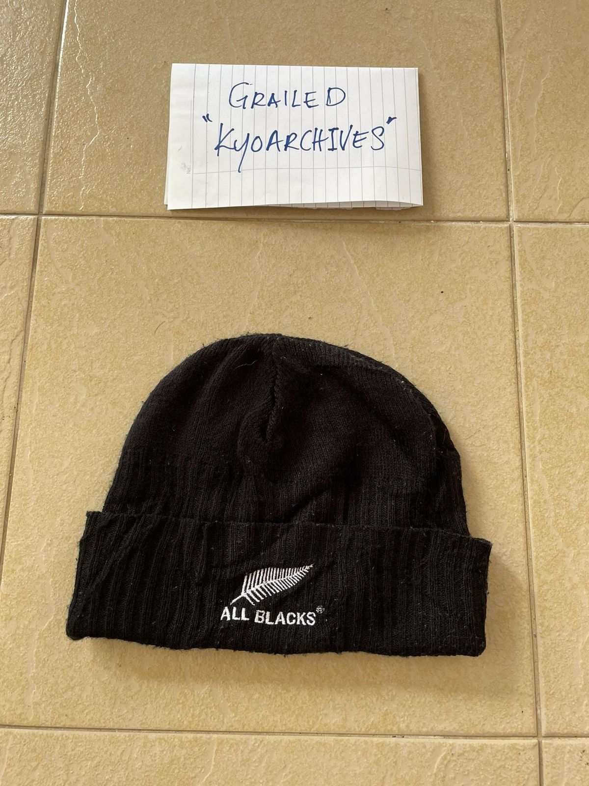 Adidas × All Blacks ADIDAS NEW ZEALAND ALL BLACKS BEANIE Size ONE SIZE - 2 Thumbnail