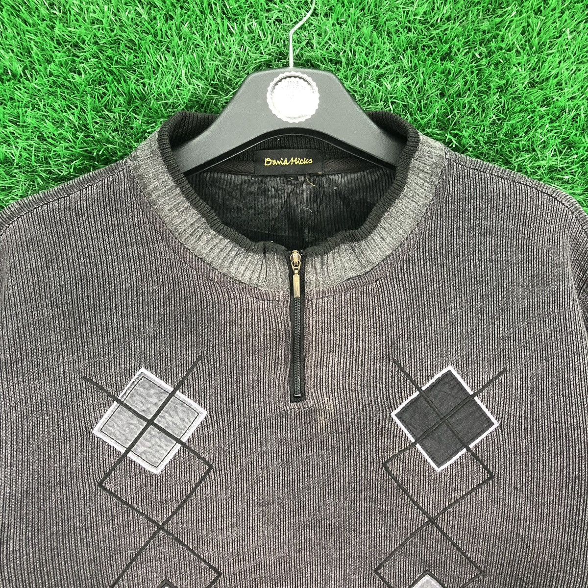 Japanese Brand Vintage Knit Round Collar Zipper Pullover Sweater Size US L / EU 52-54 / 3 - 7 Thumbnail