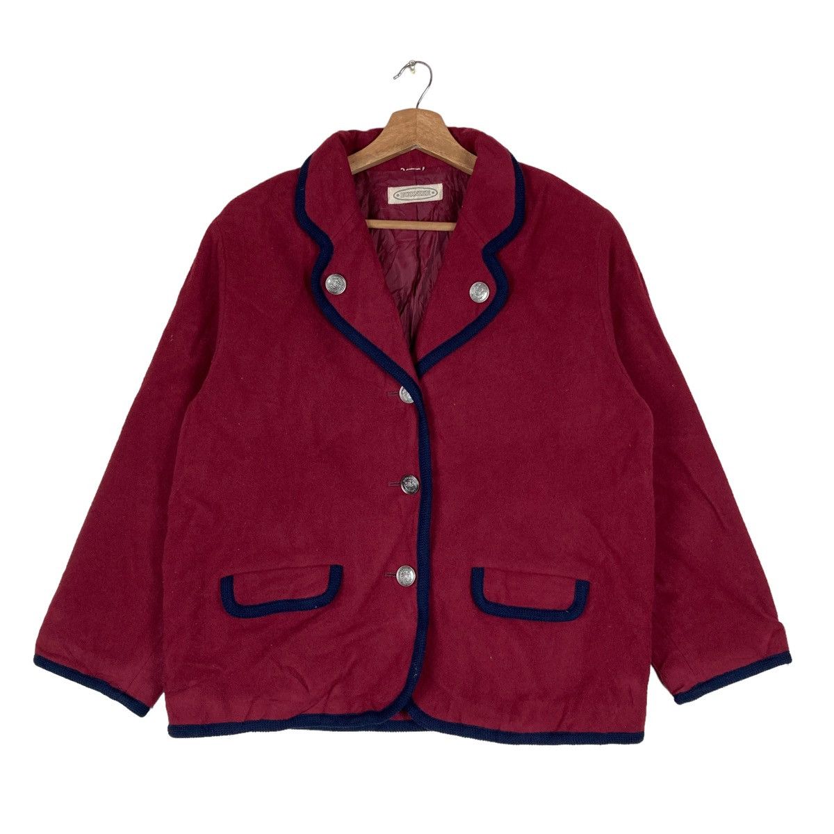 Vintage Burnish Flat Button Jacket