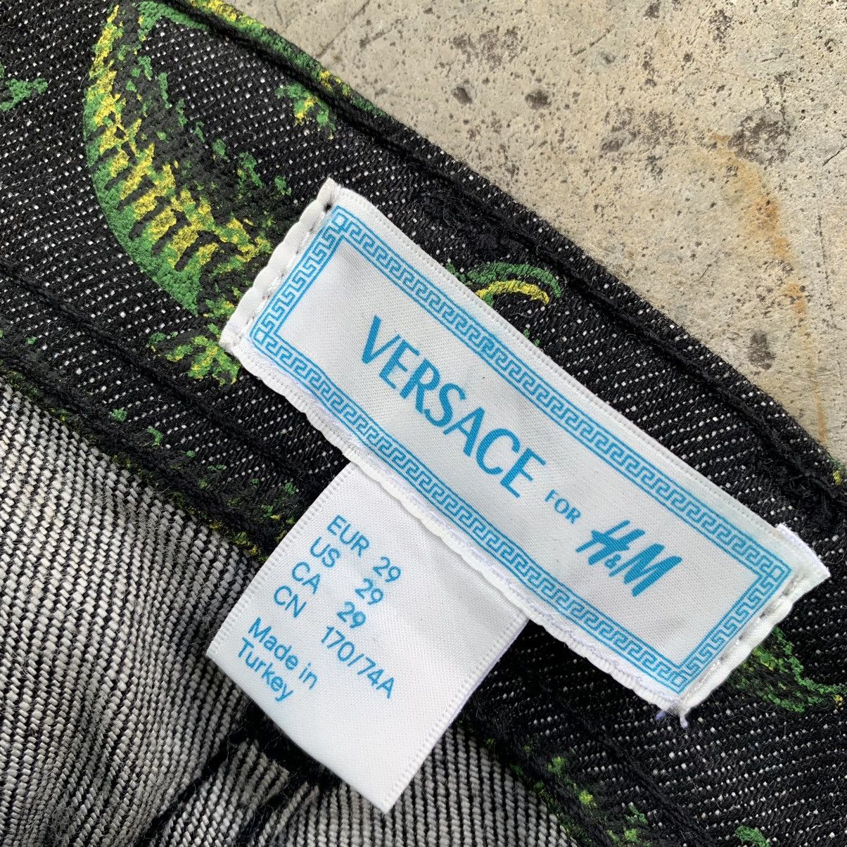 H&M × Versace FW11 Versace X H&M Crocodile All Over Printed Denim Pants Size US 29 - 8 Thumbnail