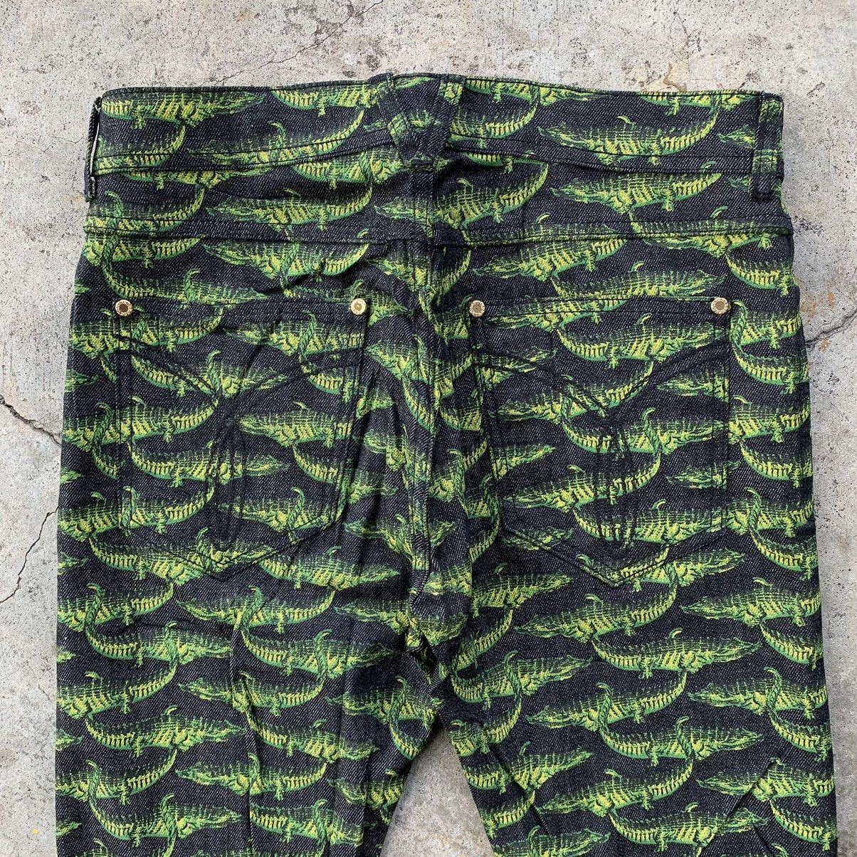 H&M × Versace FW11 Versace X H&M Crocodile All Over Printed Denim Pants Size US 29 - 17 Thumbnail
