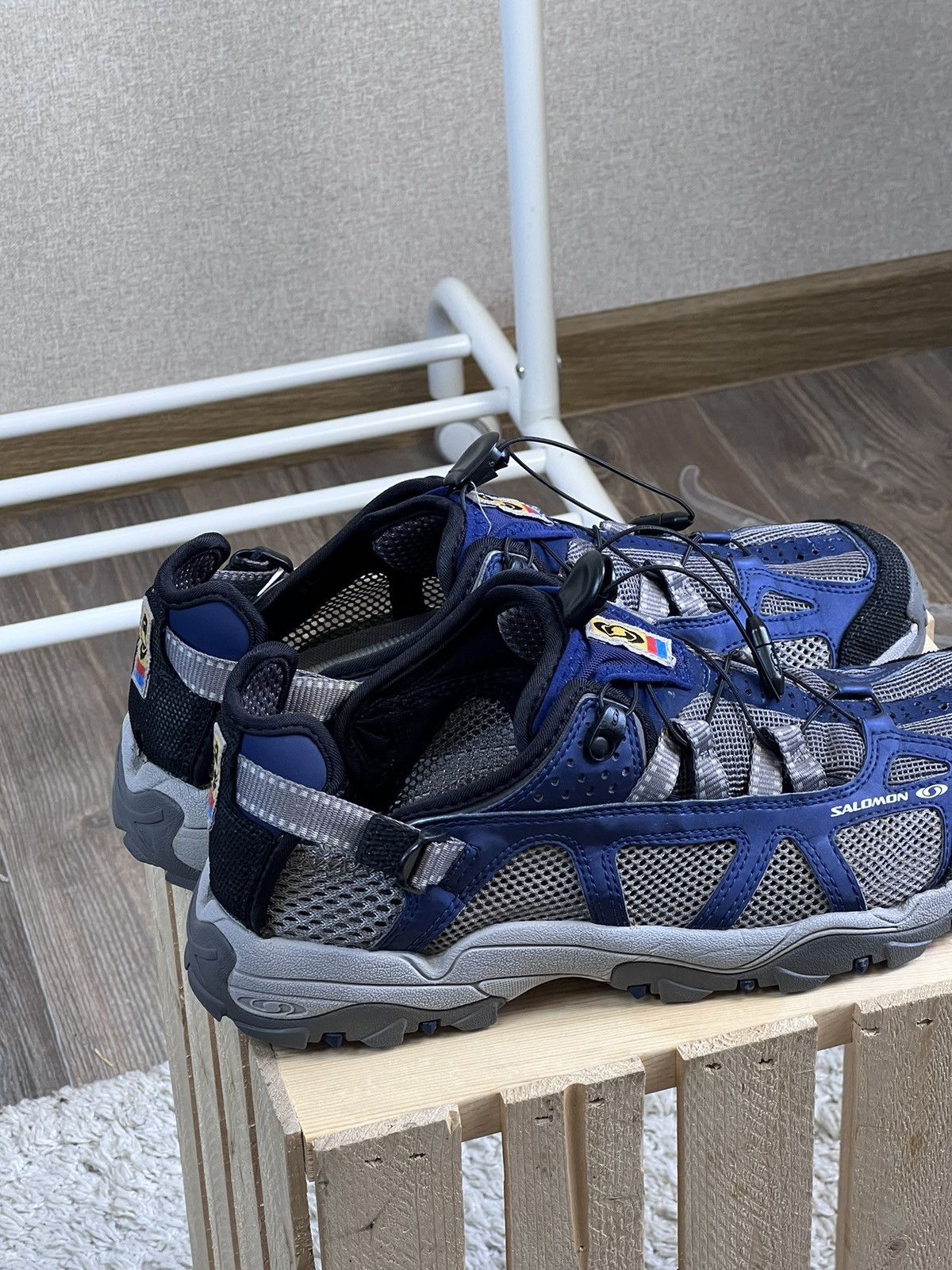 Salomon × Vintage Vintage Solomon Techamphibian blue trail shoes Size US 11.5 / EU 44-45 - 3 Thumbnail
