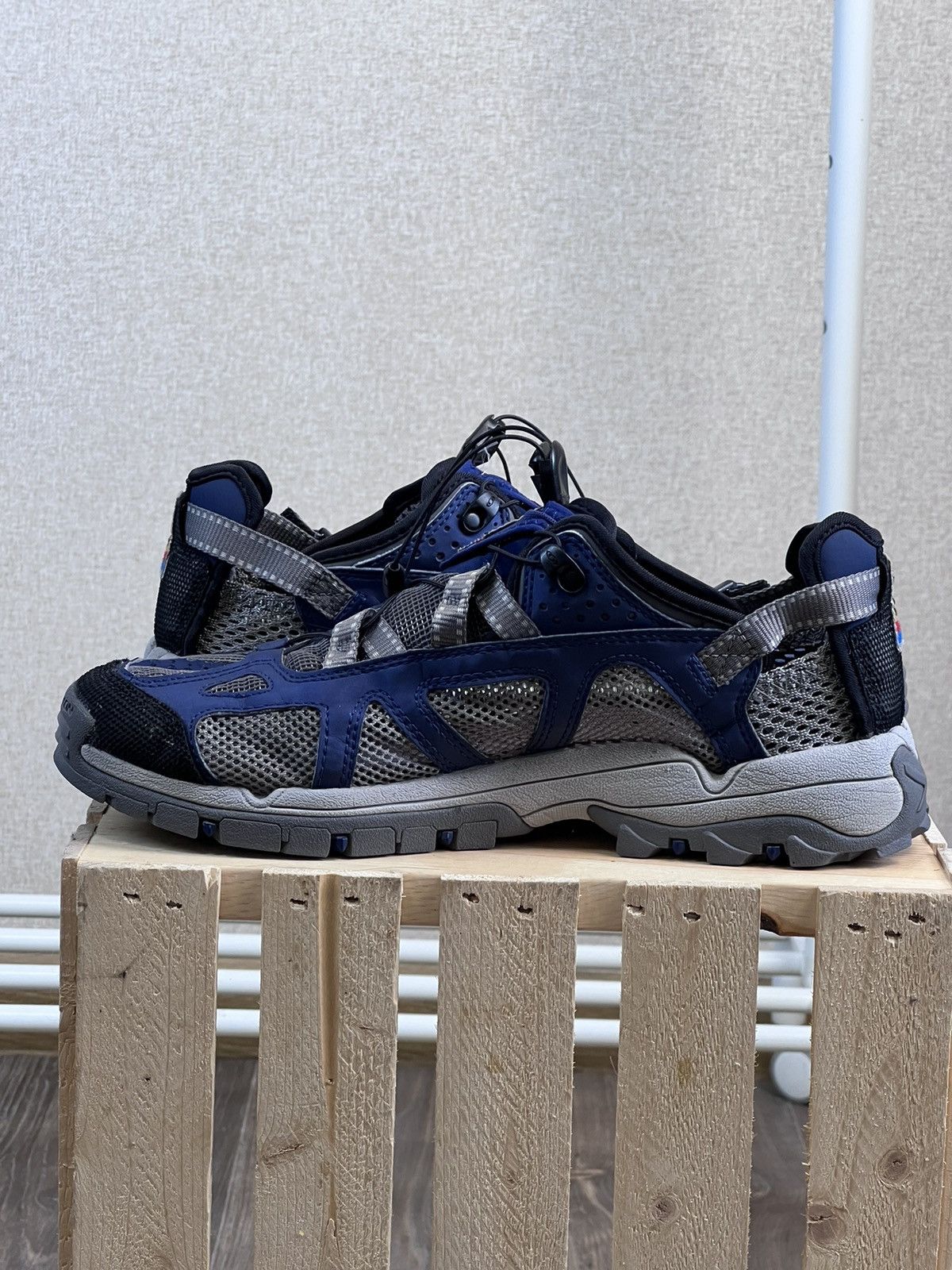 Salomon × Vintage Vintage Solomon Techamphibian blue trail shoes Size US 11.5 / EU 44-45 - 8 Thumbnail