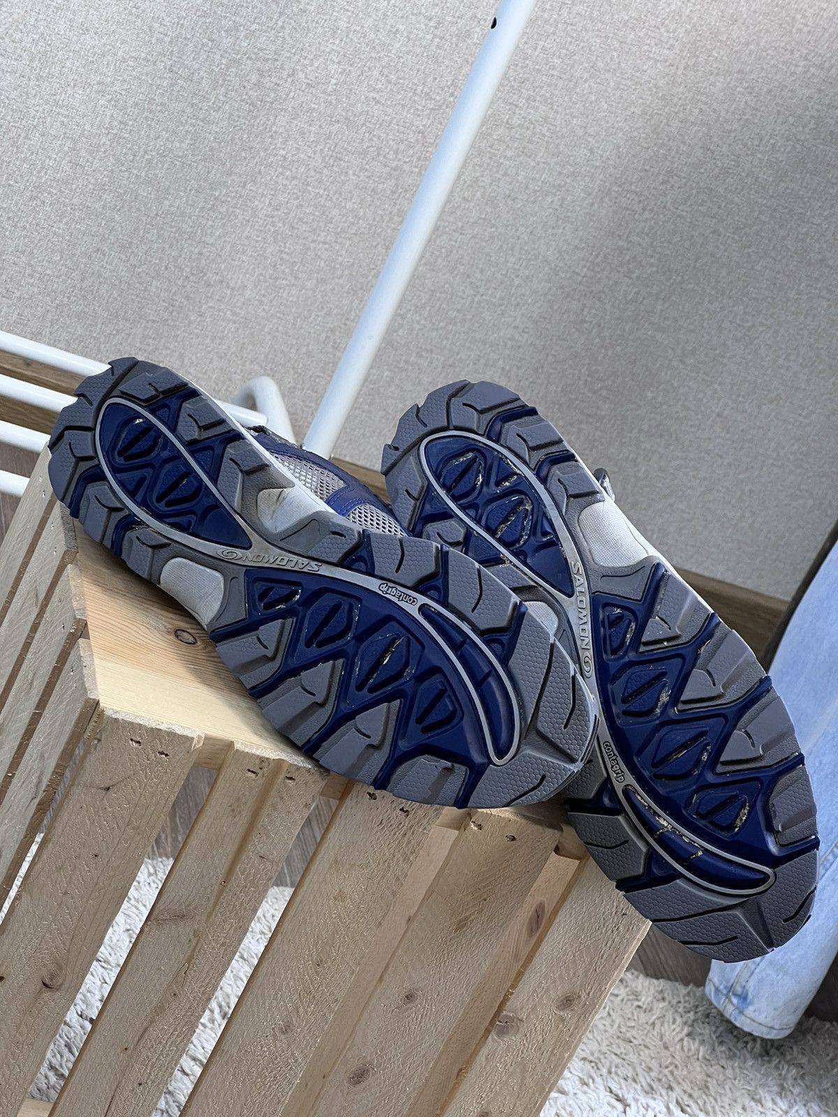 Salomon × Vintage Vintage Solomon Techamphibian blue trail shoes Size US 11.5 / EU 44-45 - 9 Thumbnail