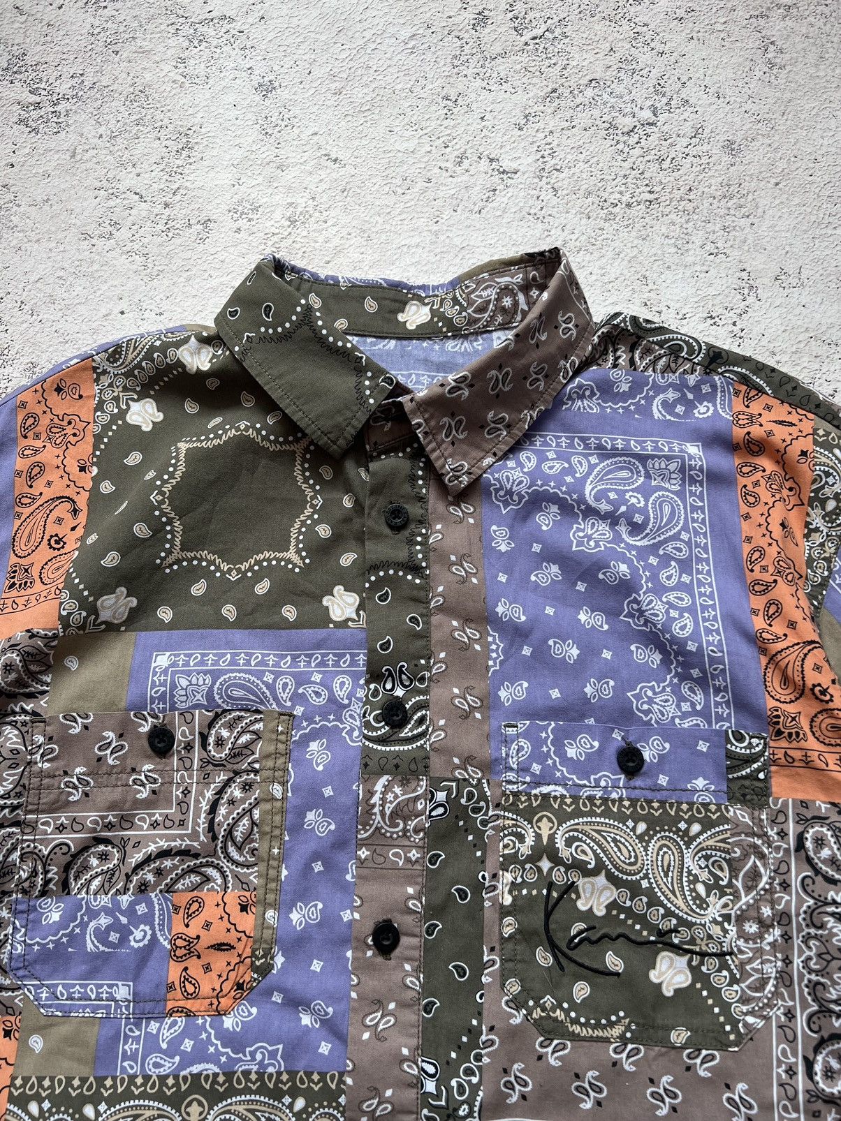 Karl Kani × Vintage Karl Kani bowling shirt long sleeve “ Bandana” Size US M / EU 48-50 / 2 - 1 Thumbnail