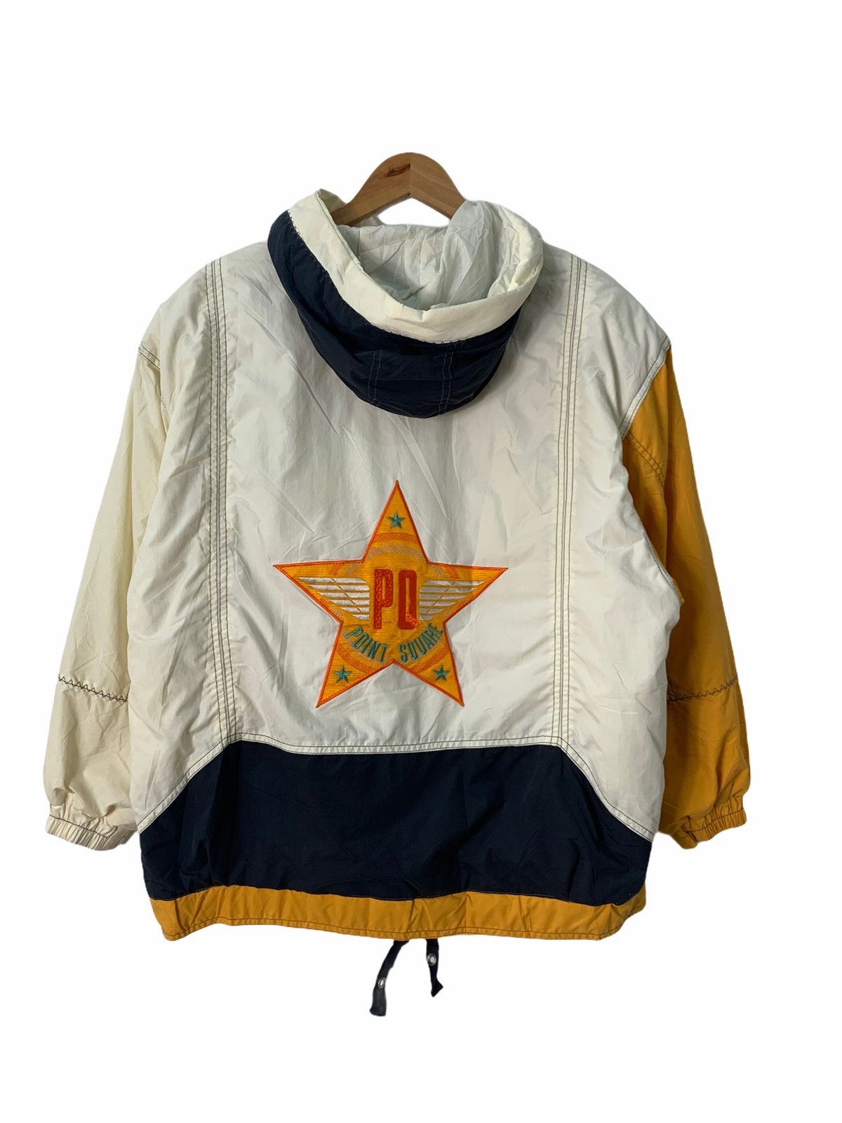 Designer Japan Point Square Puffer Hoodie Jacket Nice Design Anorak Size US L / EU 52-54 / 3 - 2 Thumbnail