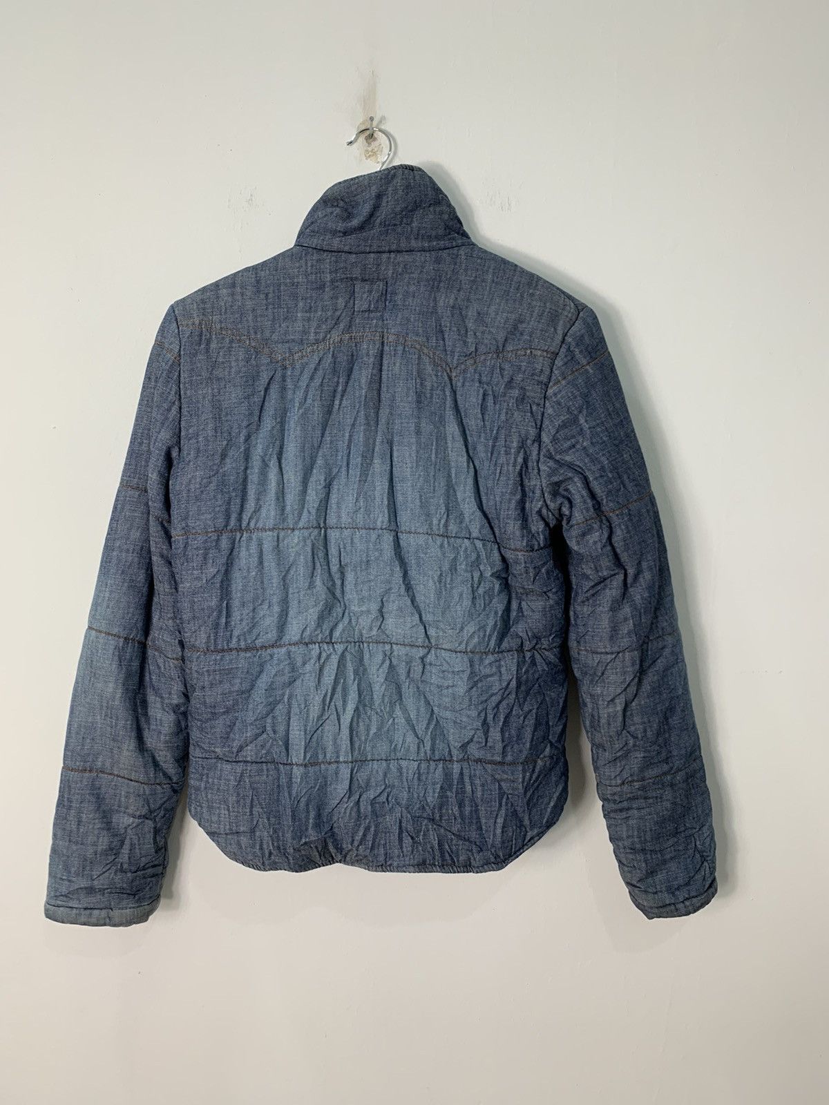 Japanese Brand Knuckle Head Denim Style Puffer Jacket Motor Harley Davidson Size US M / EU 48-50 / 2 - 7 Thumbnail