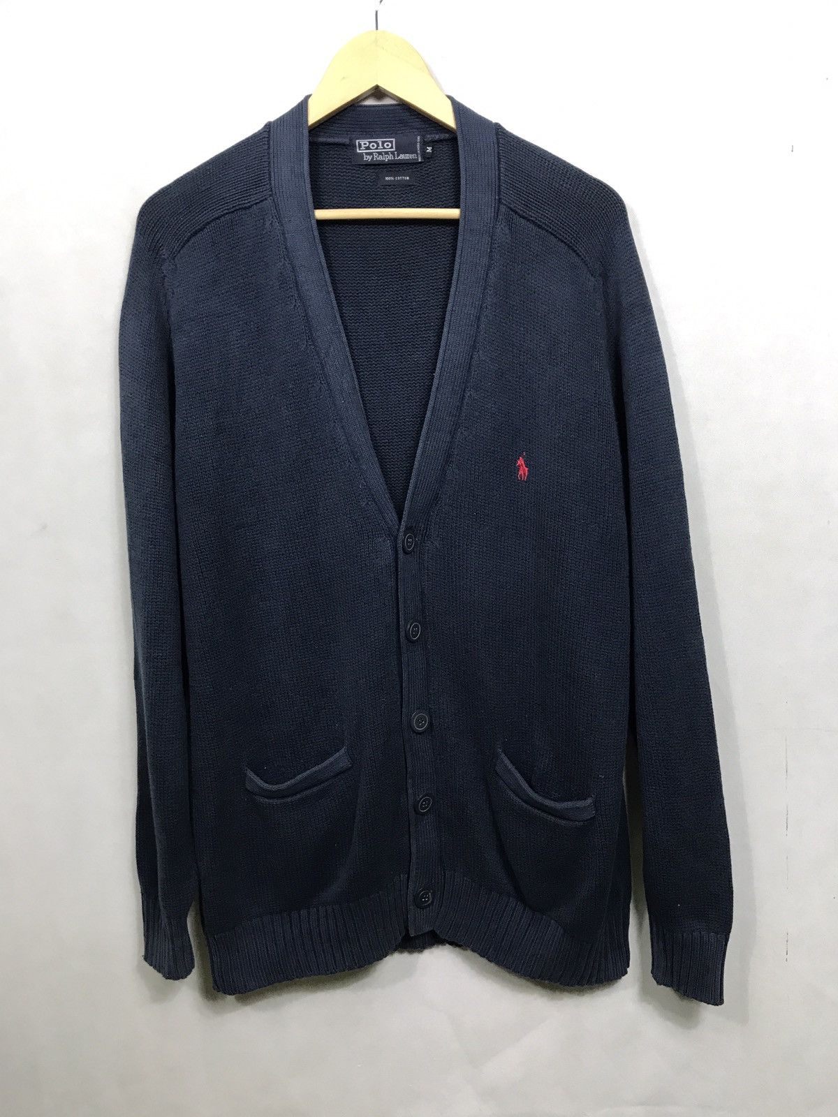 Polo Ralph Lauren 🔥Polo By Ralph Lauren Hand Knit Button Cardigan Size US M / EU 48-50 / 2 - 1 Thumbnail